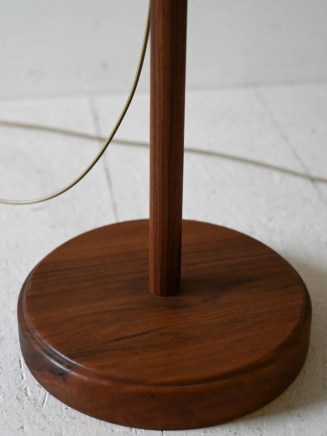 Pair of Carl Malmsten teak lamps, 60s 3