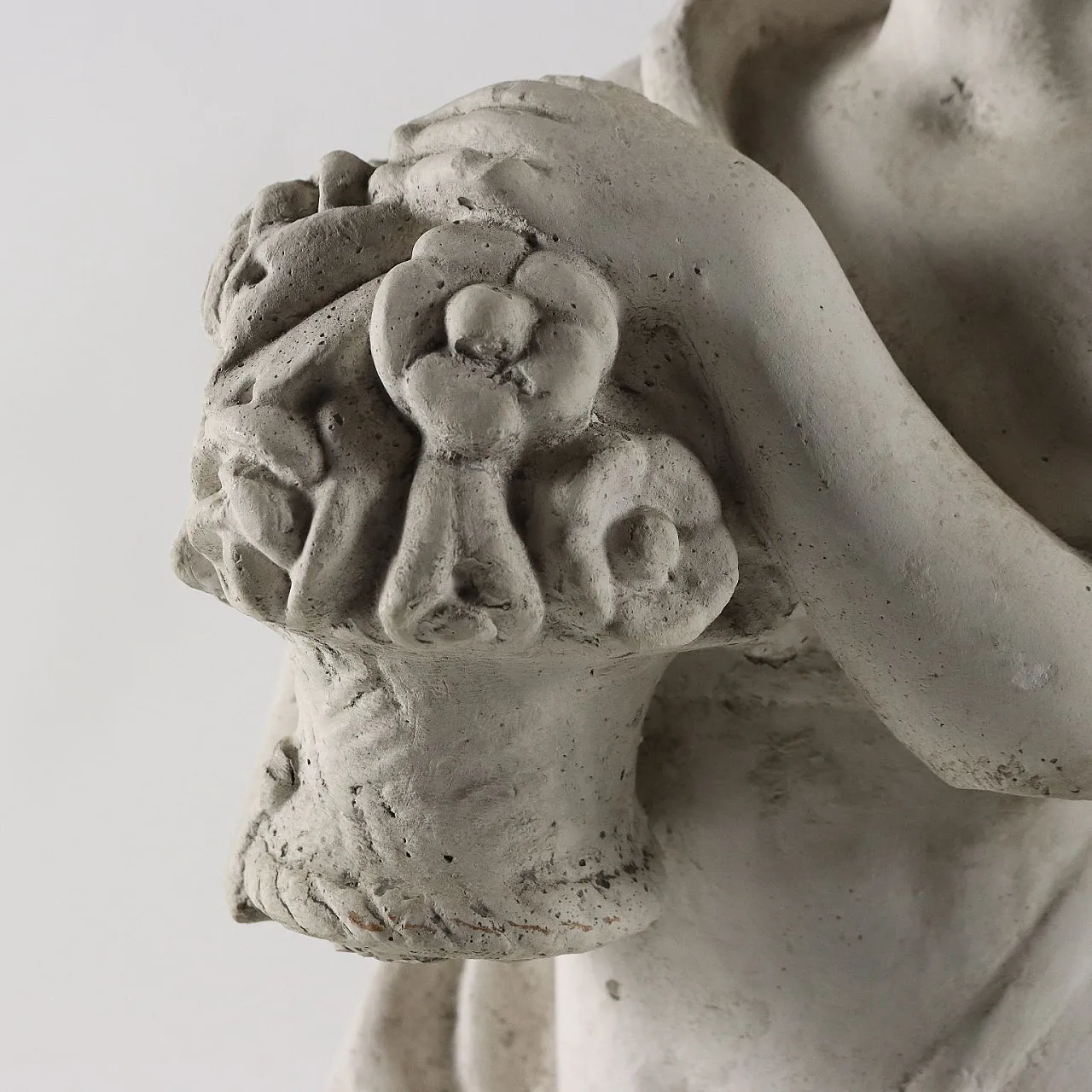 Plaster garden sculpture of the allegory of spring 4