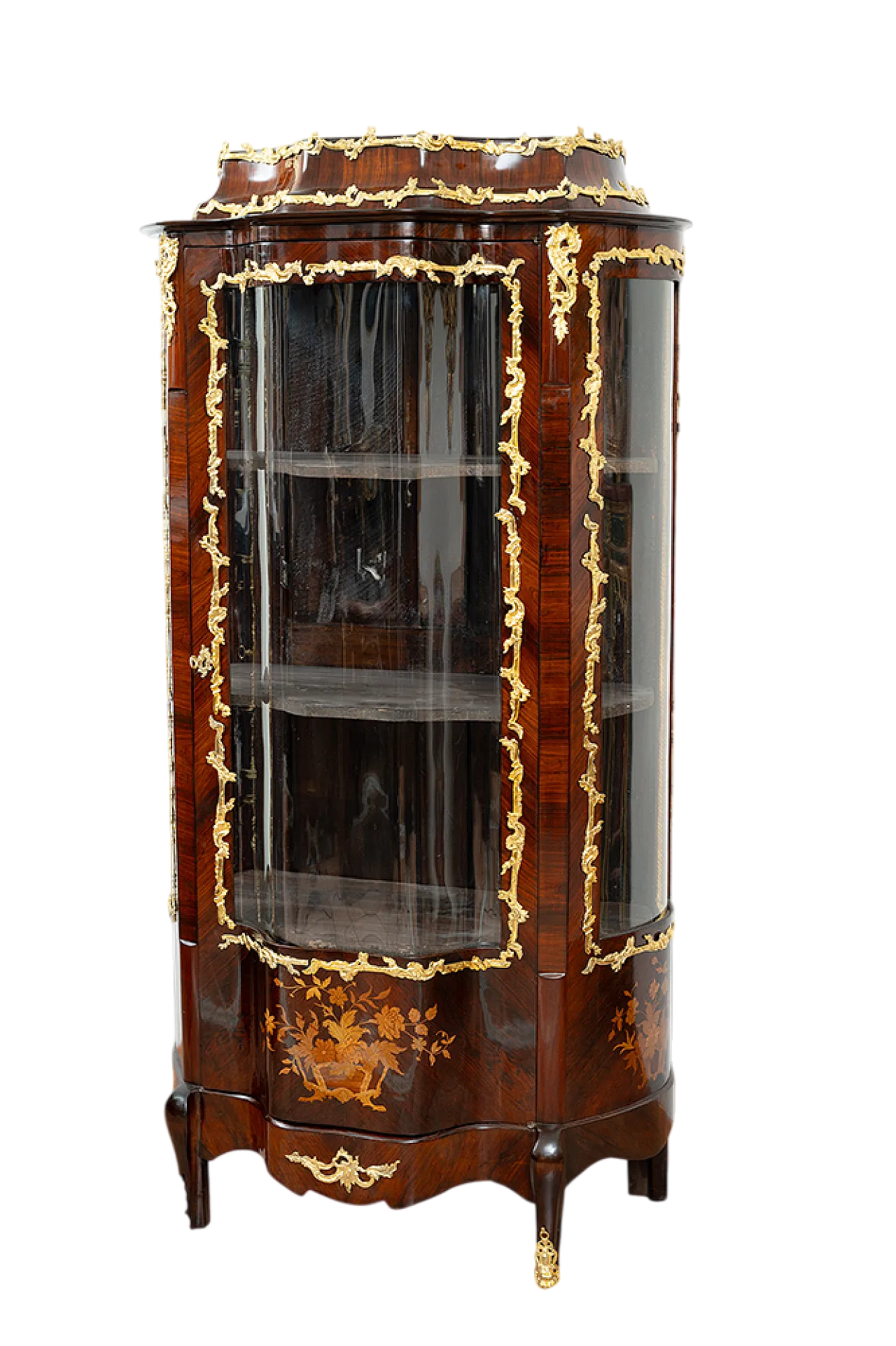 Vetrina Napoleone III Francese in legno esotico pregiati, 19th century 8