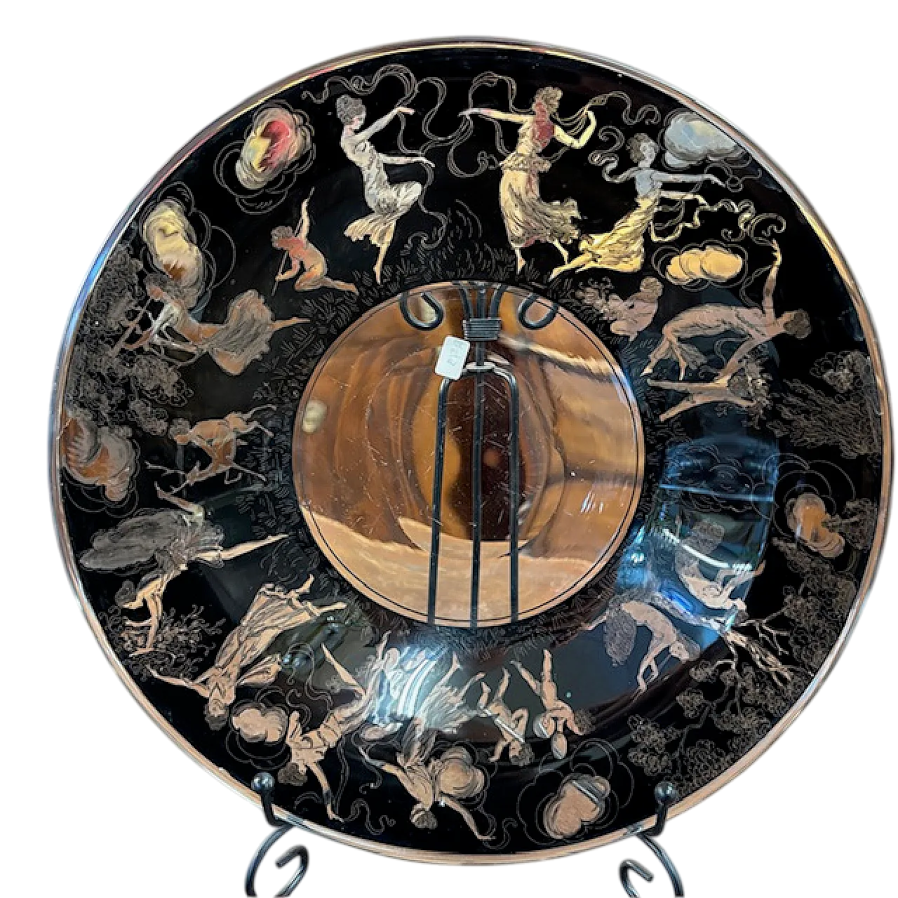 Piatto neoclassico  in Vetro Vedar Milano, anni '30 19