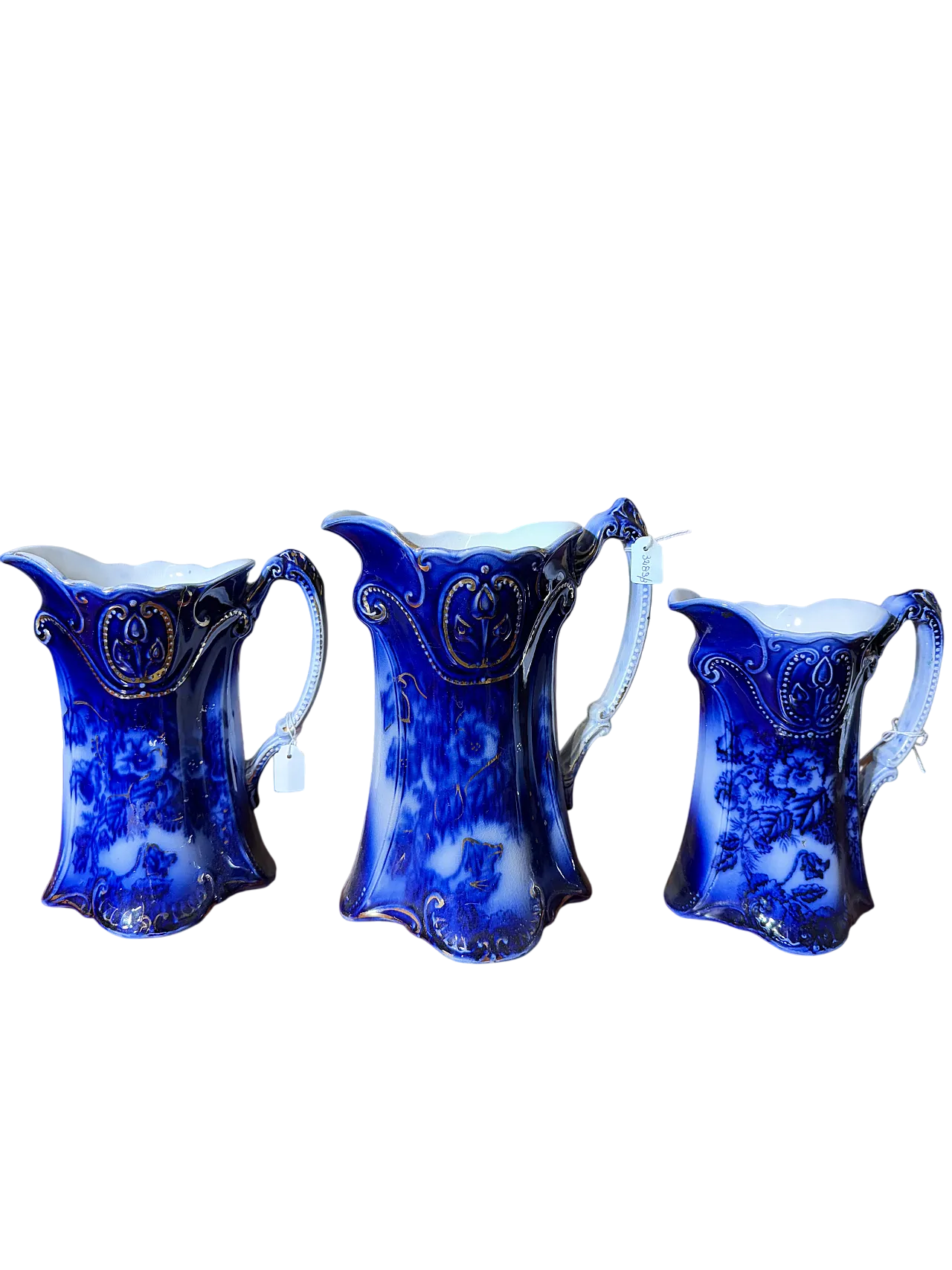 Tre brocche caraffe inglesi PANSY PATTERN BY BROWN & STEVENTON ENGLAND 12