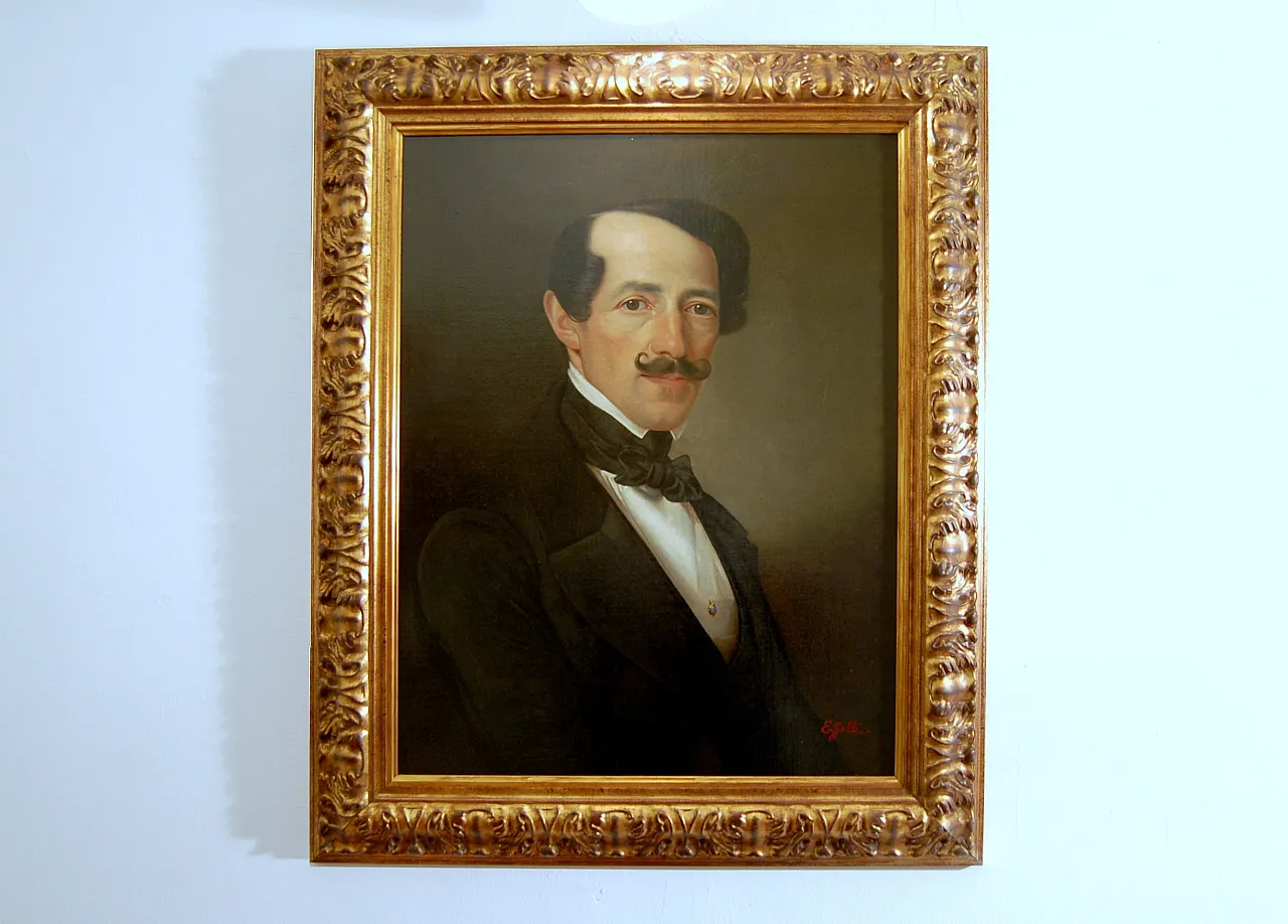 Emilio Galli, Portrait of Gaetano Donizetti, oil on canvas 6