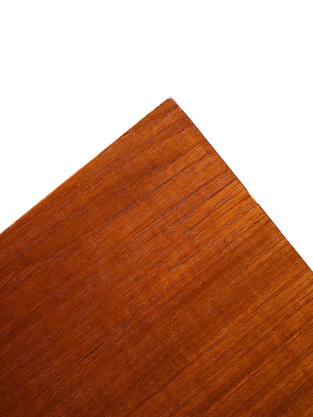 Scandinavian Teak desk with three drawers 7