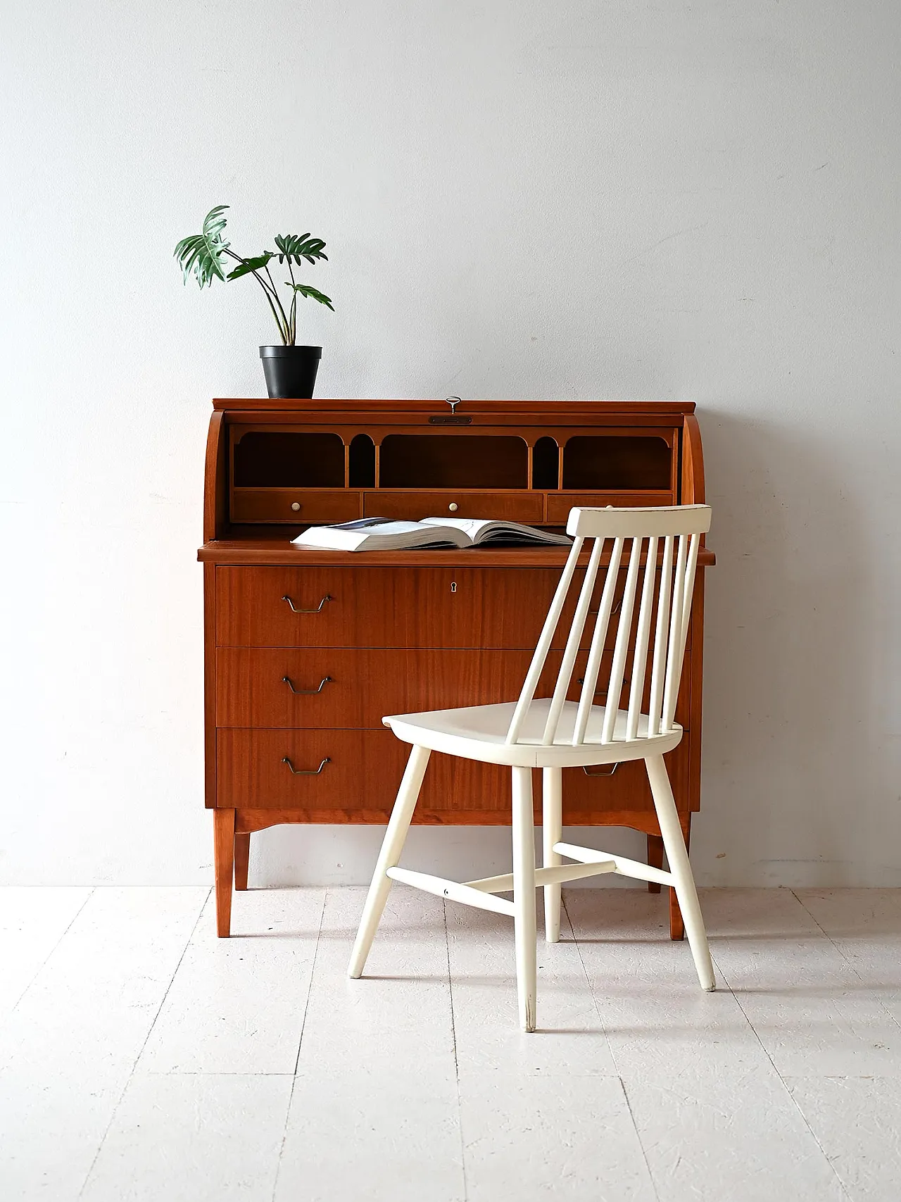 1950s Secretaire with roller closure 1