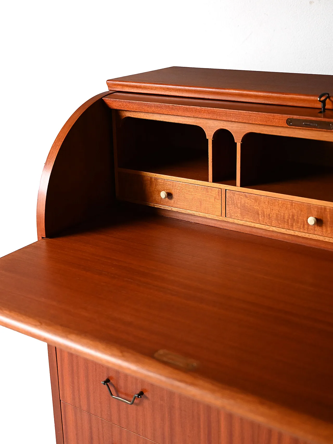 1950s Secretaire with roller closure 6