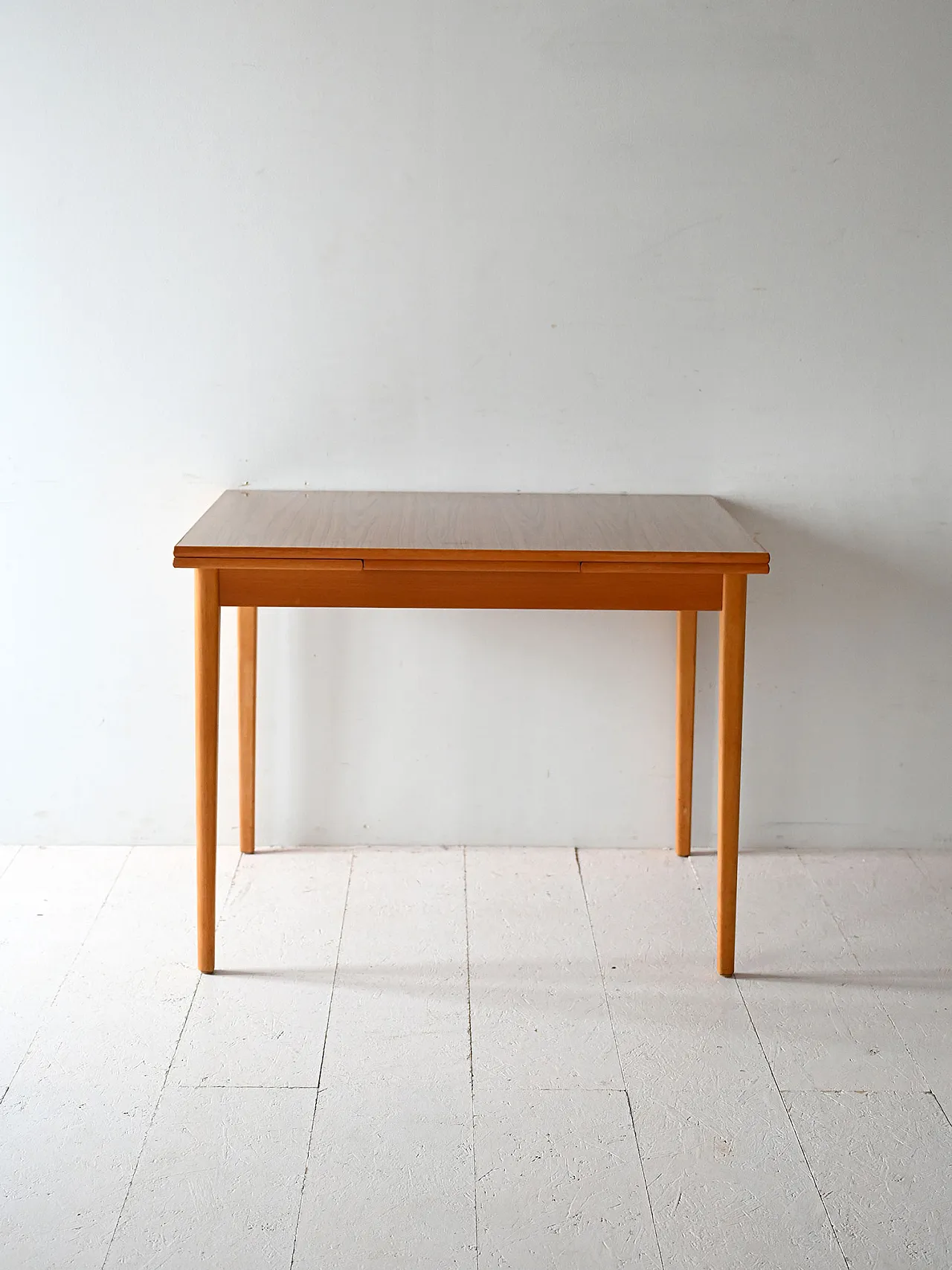 Tavolo rettangolare scandinavo in teak e formica, anni '60 2