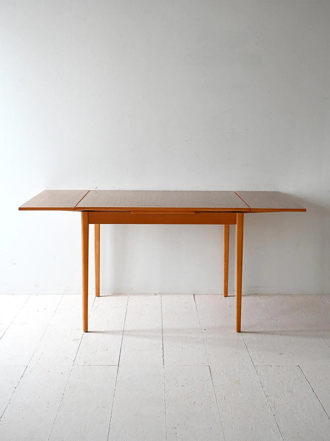 Tavolo rettangolare scandinavo in teak e formica, anni '60 3
