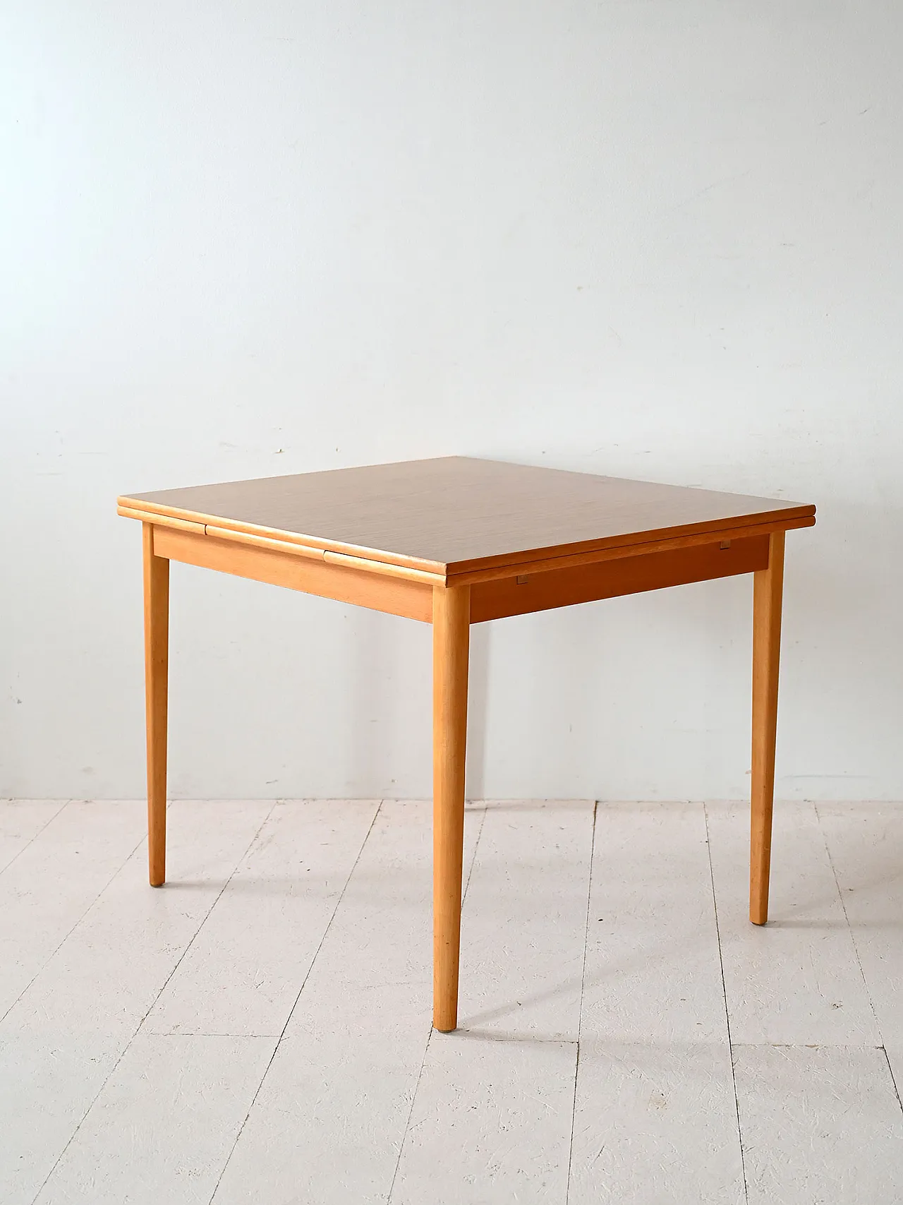 Tavolo rettangolare scandinavo in teak e formica, anni '60 5