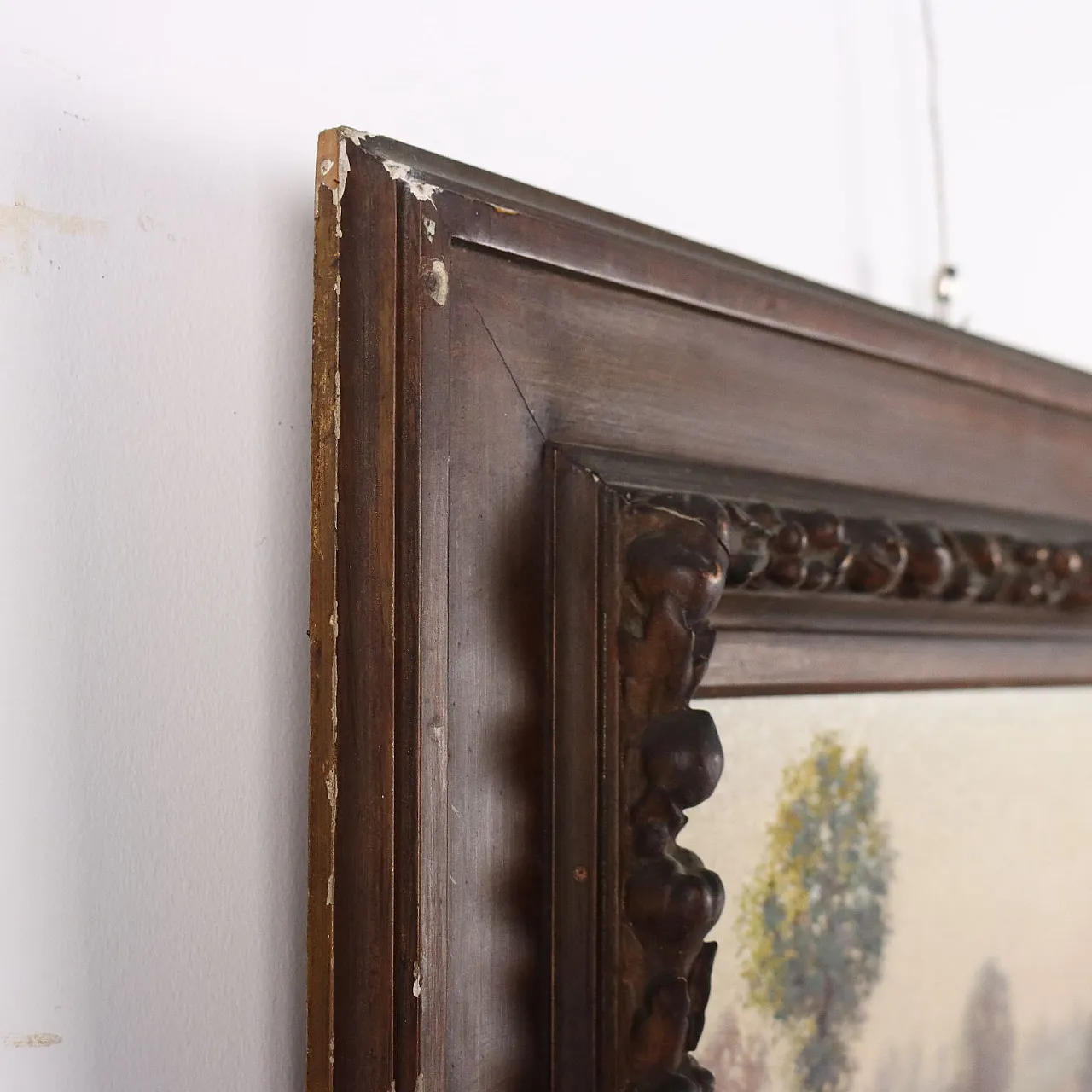 Paesaggio di Campagna con Gregge, olio su tavola, fine '800 10