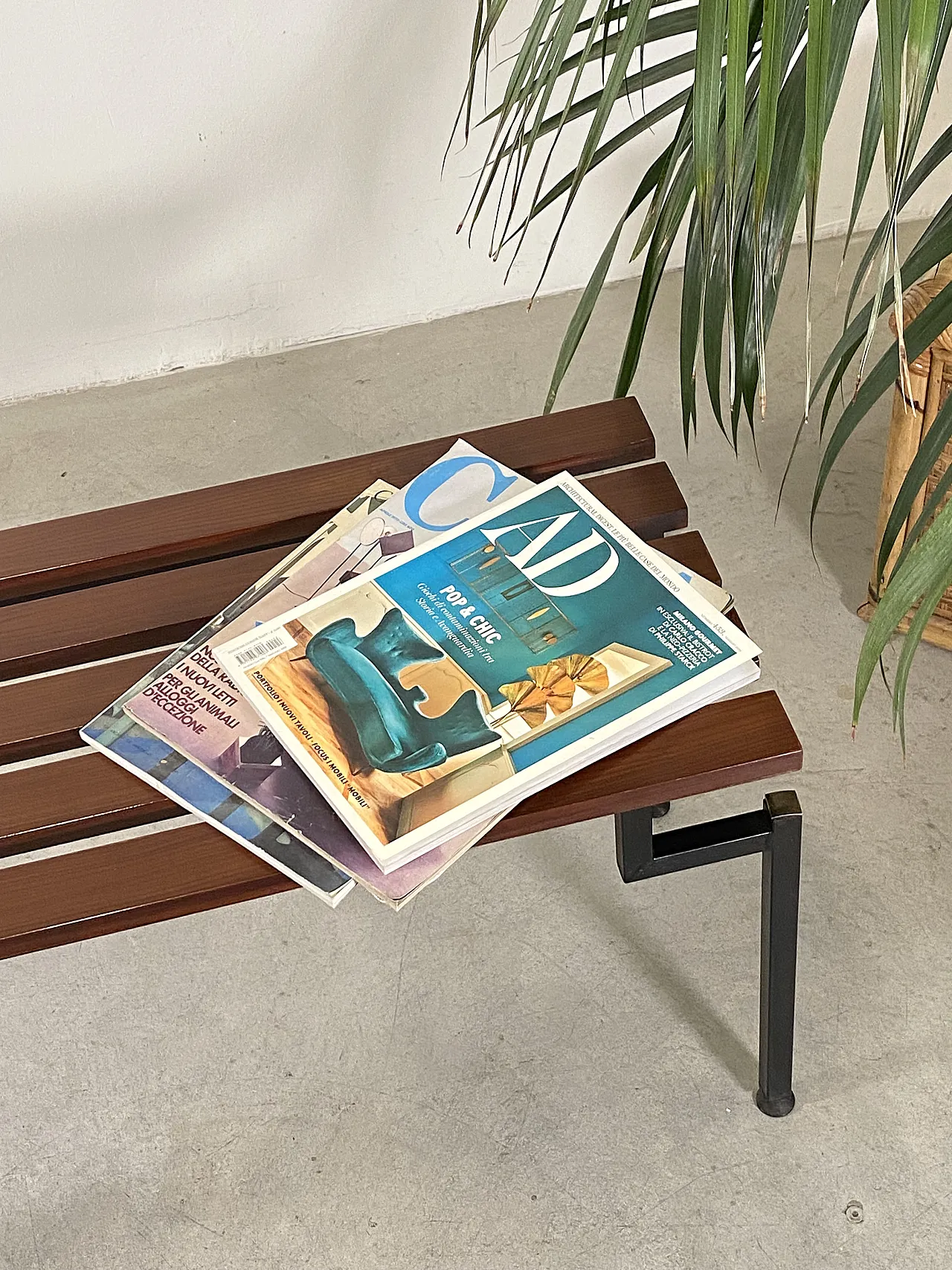 Panchetta in legno di teak, anni '60 10