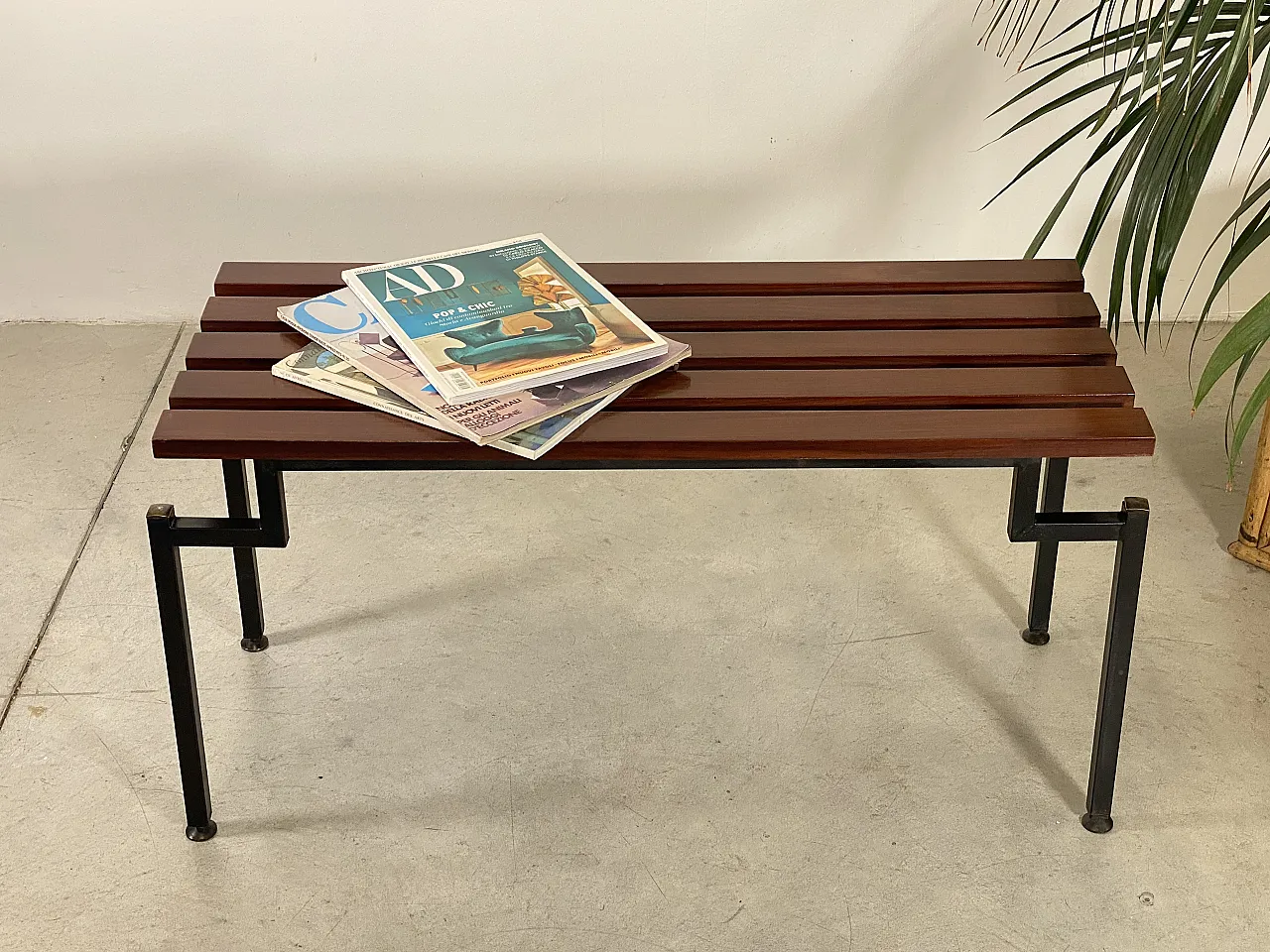 Panchetta in legno di teak, anni '60 12