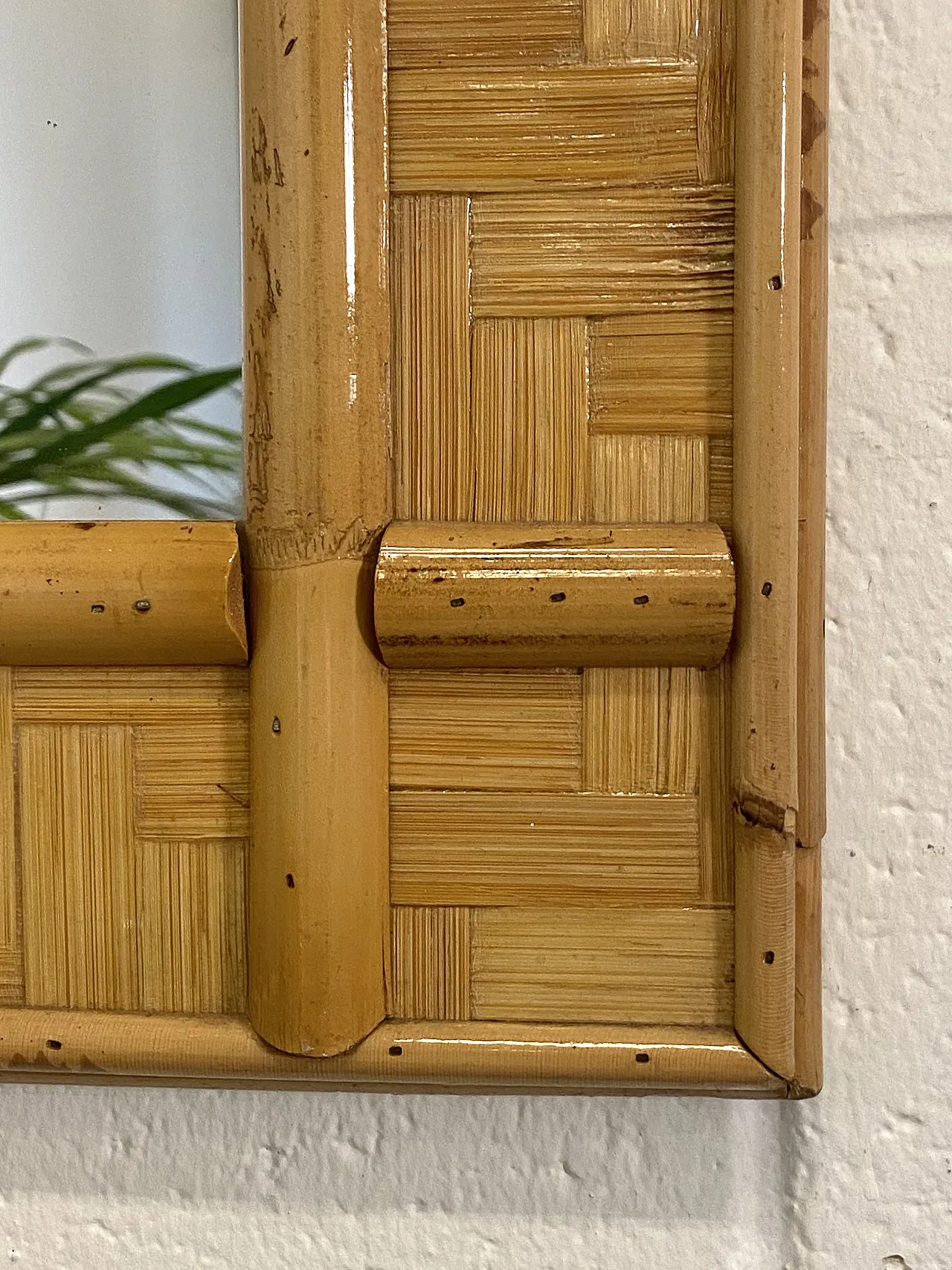 Specchiera in bambù, anni '70 1