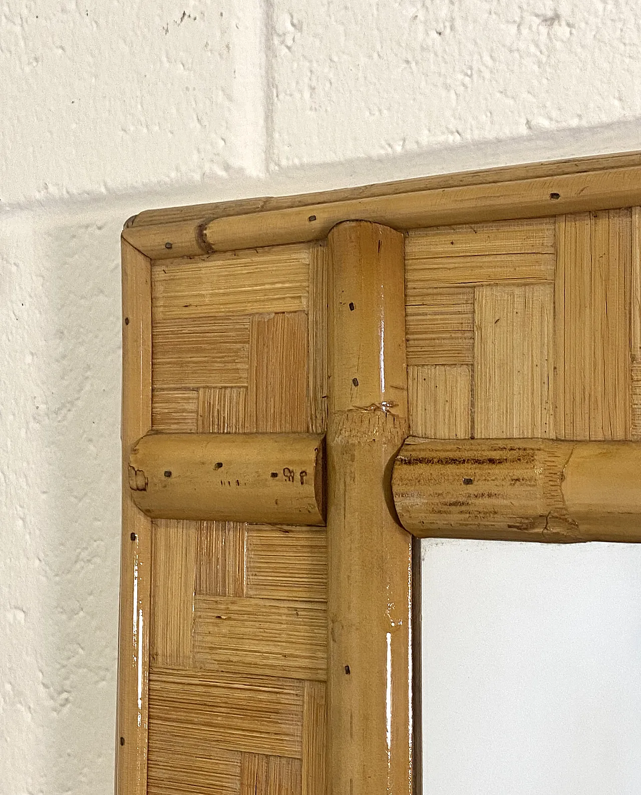 Specchiera in bambù, anni '70 3