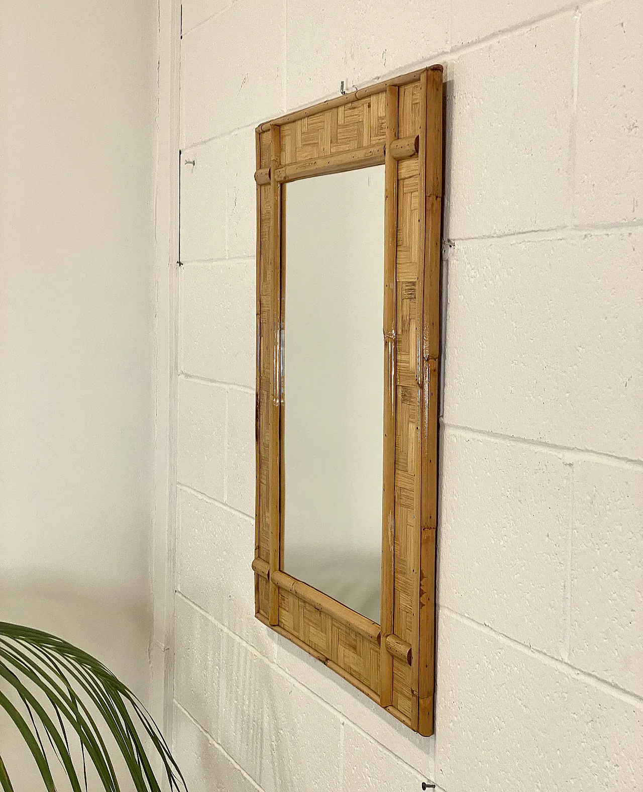 Specchiera in bambù, anni '70 4