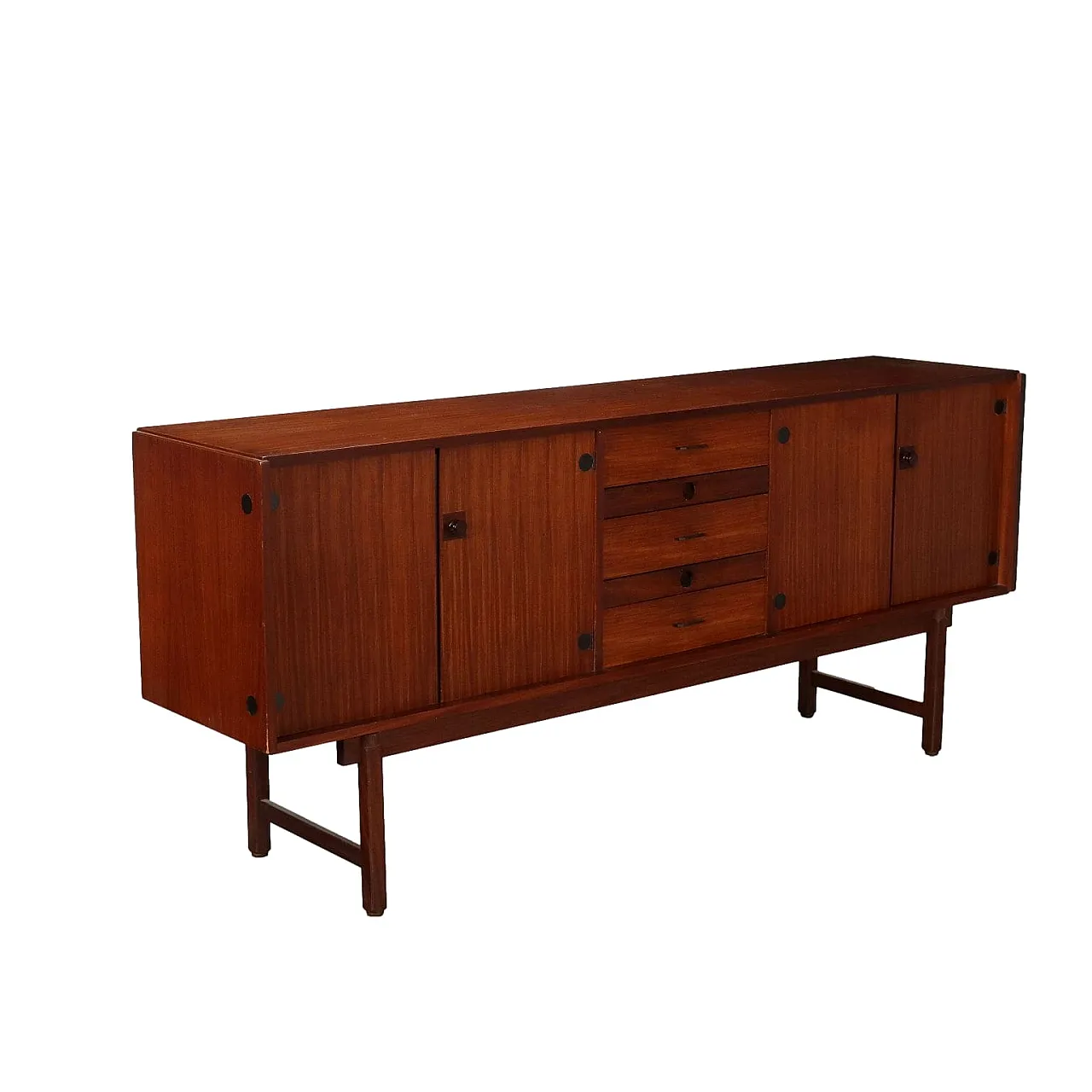 Mahogany veneered sideboard, 1960s 1