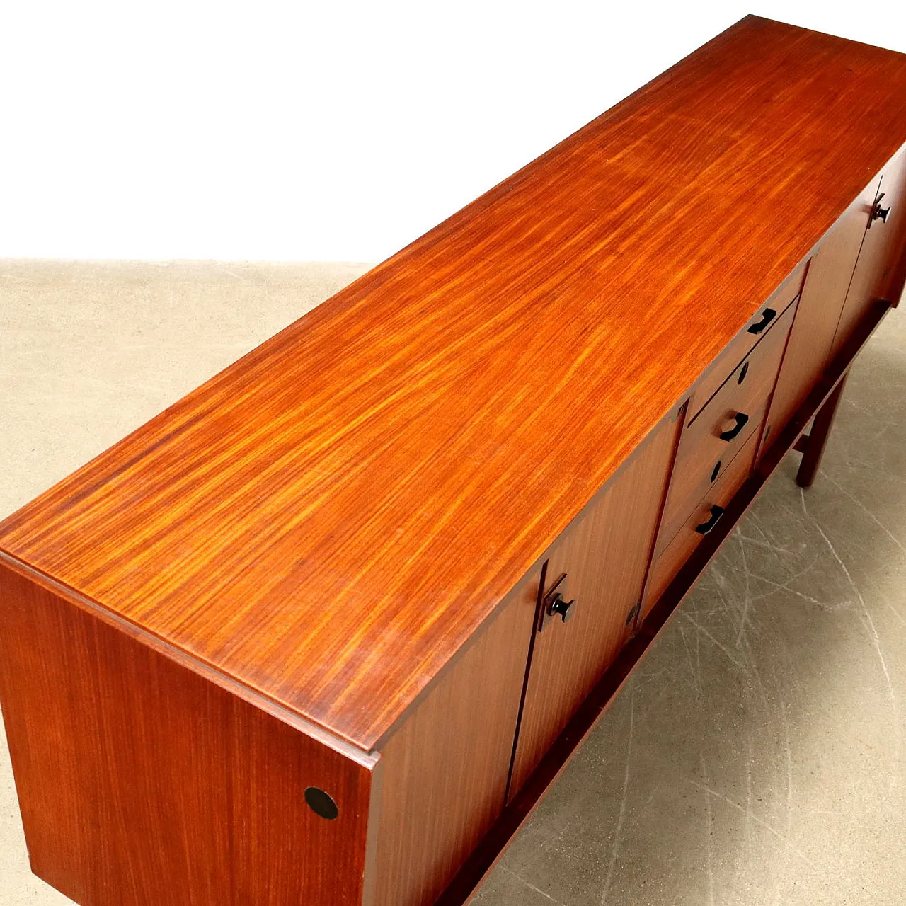 Mahogany veneered sideboard, 1960s 4