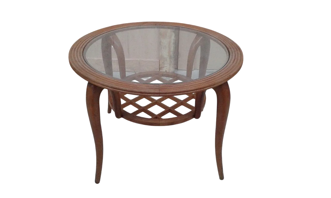 Tavolino da caffé tondo, anni '60 5