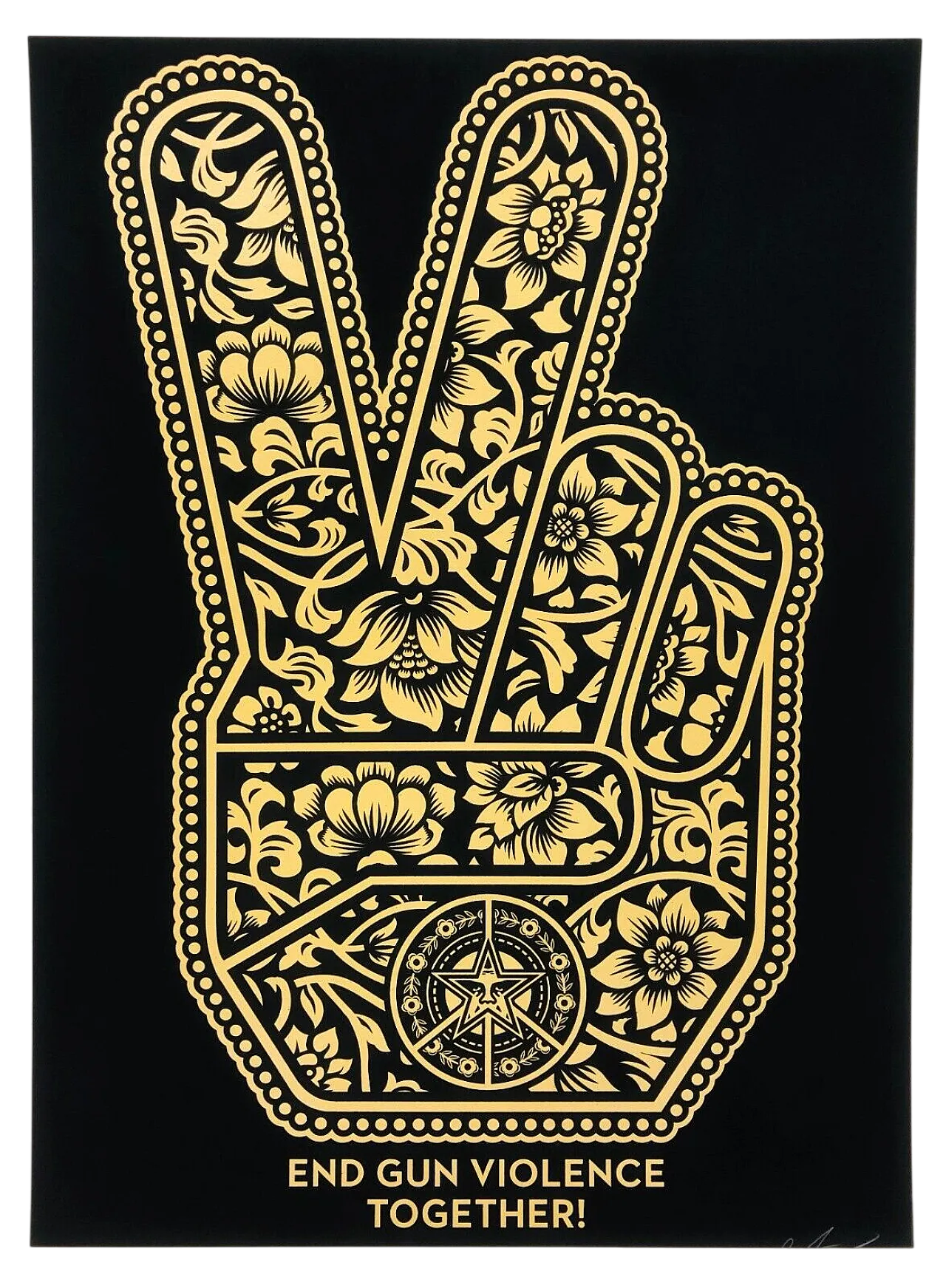 Shepard Fairey, END GUN VIOLENCE, serigrafia originale, 2019 12