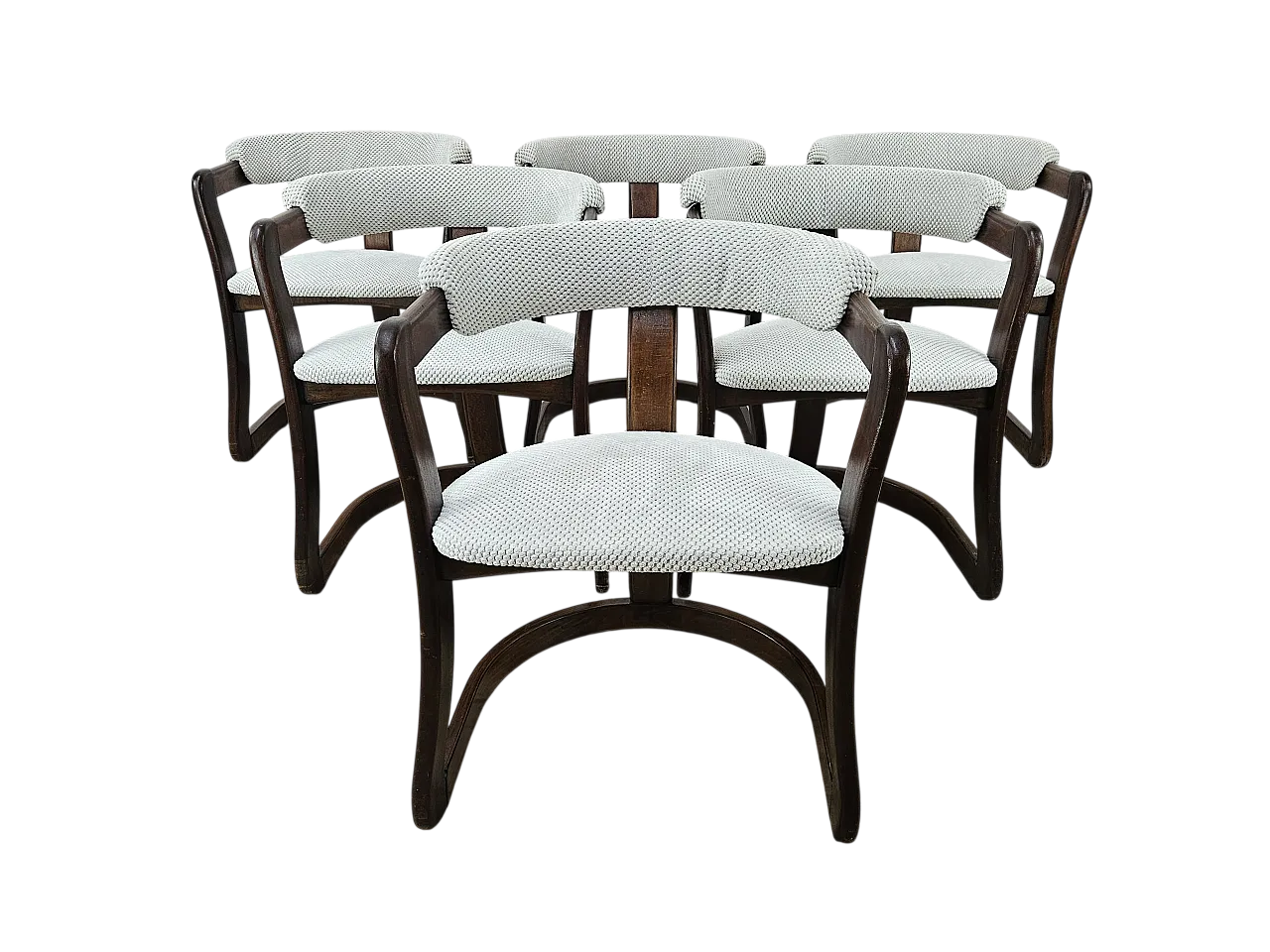 6 poltrone  attribuite a Pozzi e Verga, anni '70 18