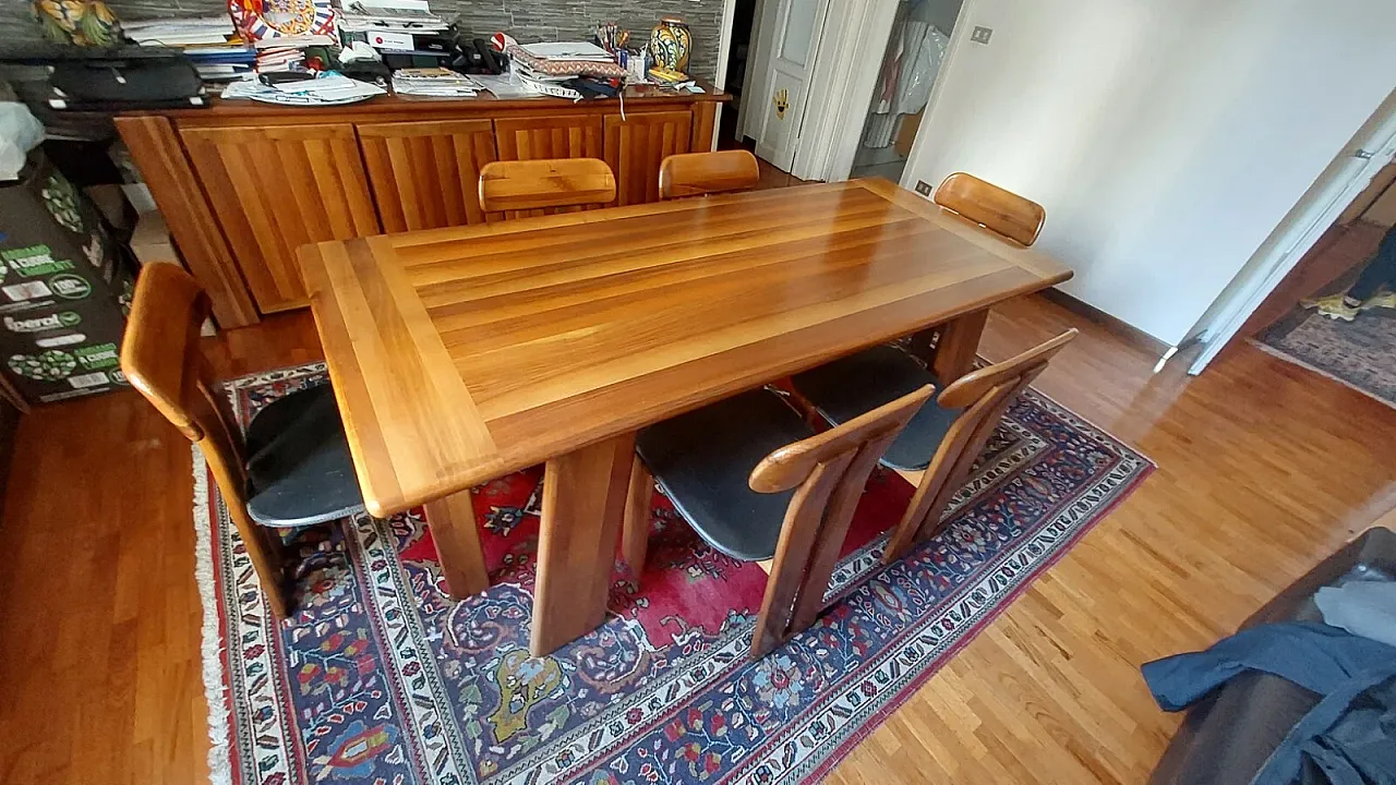 Mario Marenco complete dining set by Mobil Girgi, 1960s 2