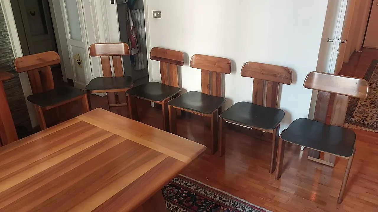 Mario Marenco complete dining set by Mobil Girgi, 1960s 6