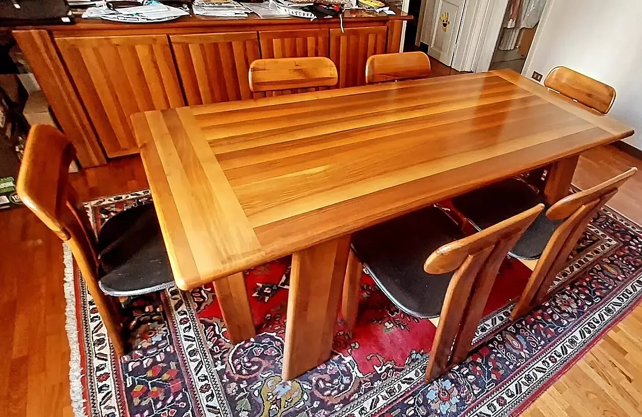 Mario Marenco complete dining set by Mobil Girgi, 1960s 22