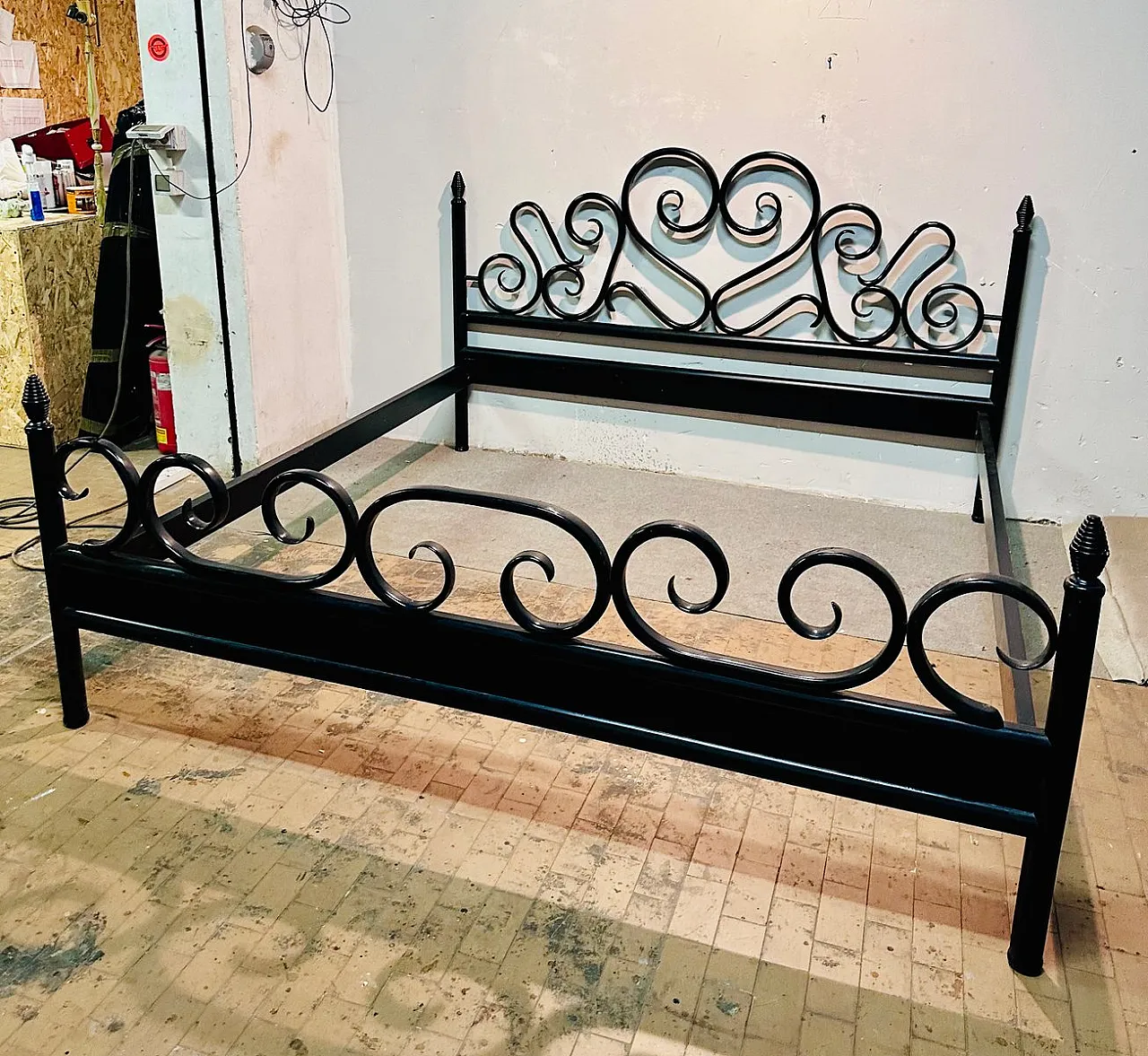 Letto Thonet matrimoniale nero, '900 5