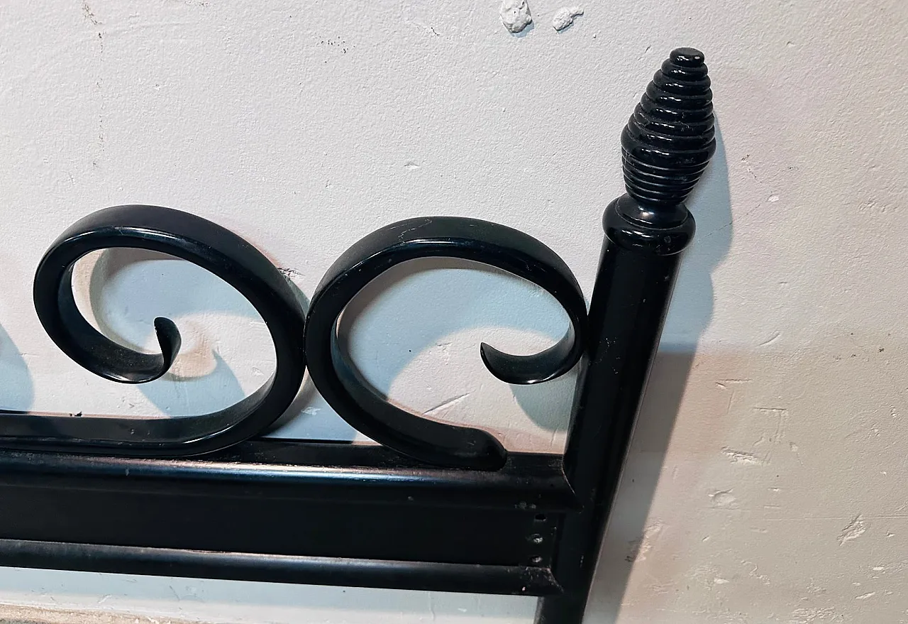 Letto Thonet matrimoniale nero, '900 11