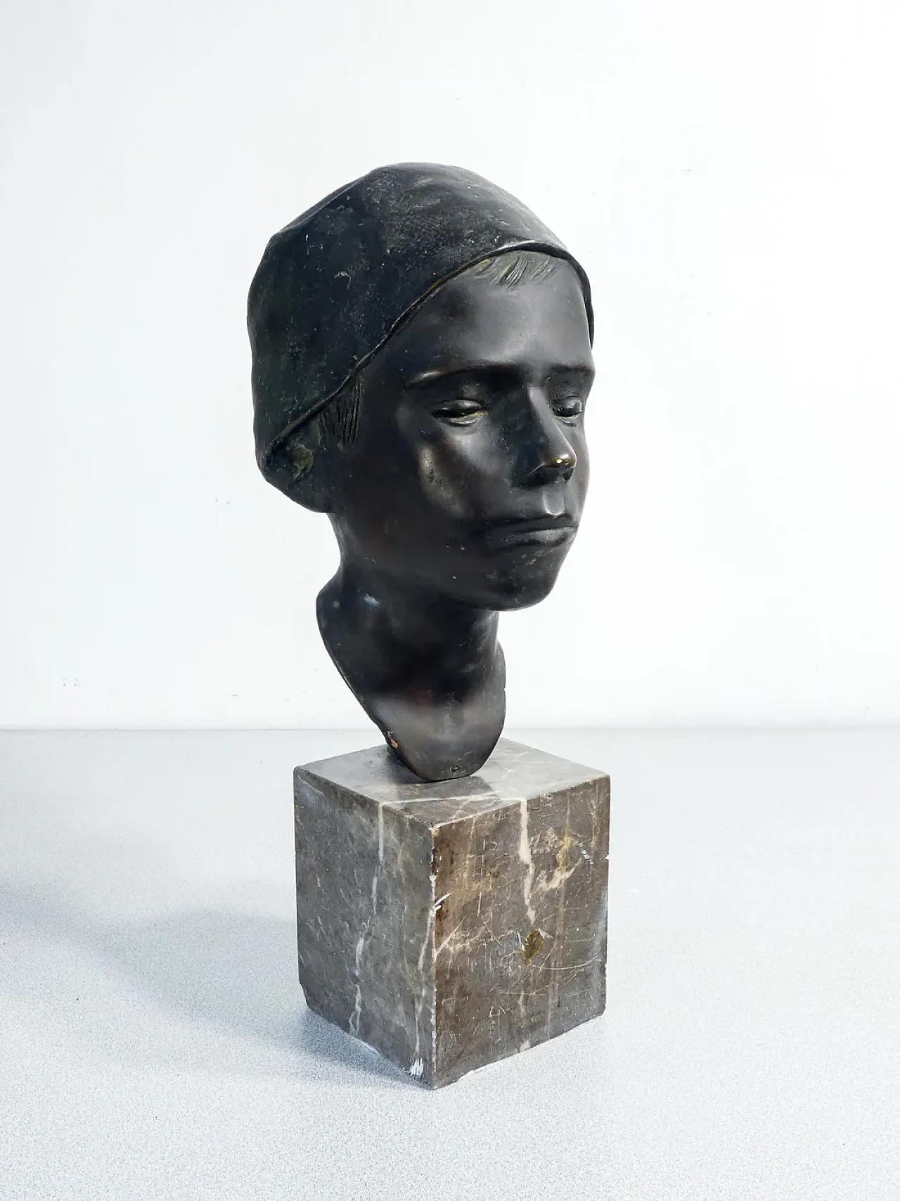 Domenico Jollo, attr. Busto in bronzo, fine '800 1
