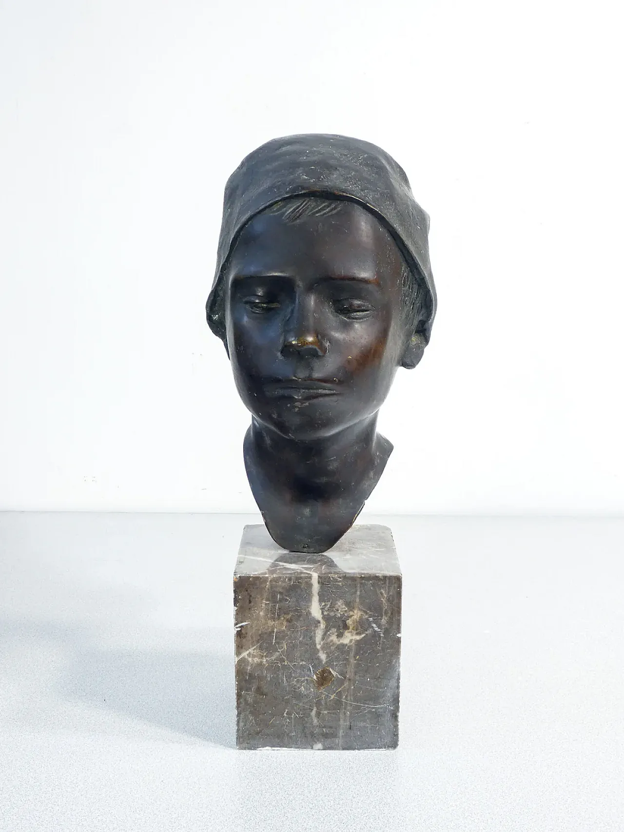 Domenico Jollo, attr. Busto in bronzo, fine '800 3