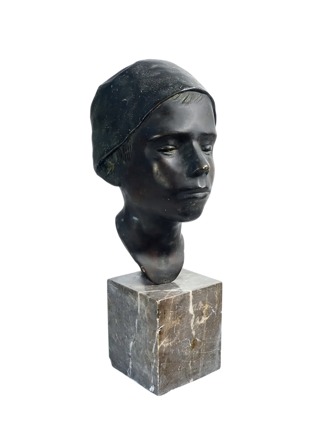 Domenico Jollo, attr. Busto in bronzo, fine '800 12