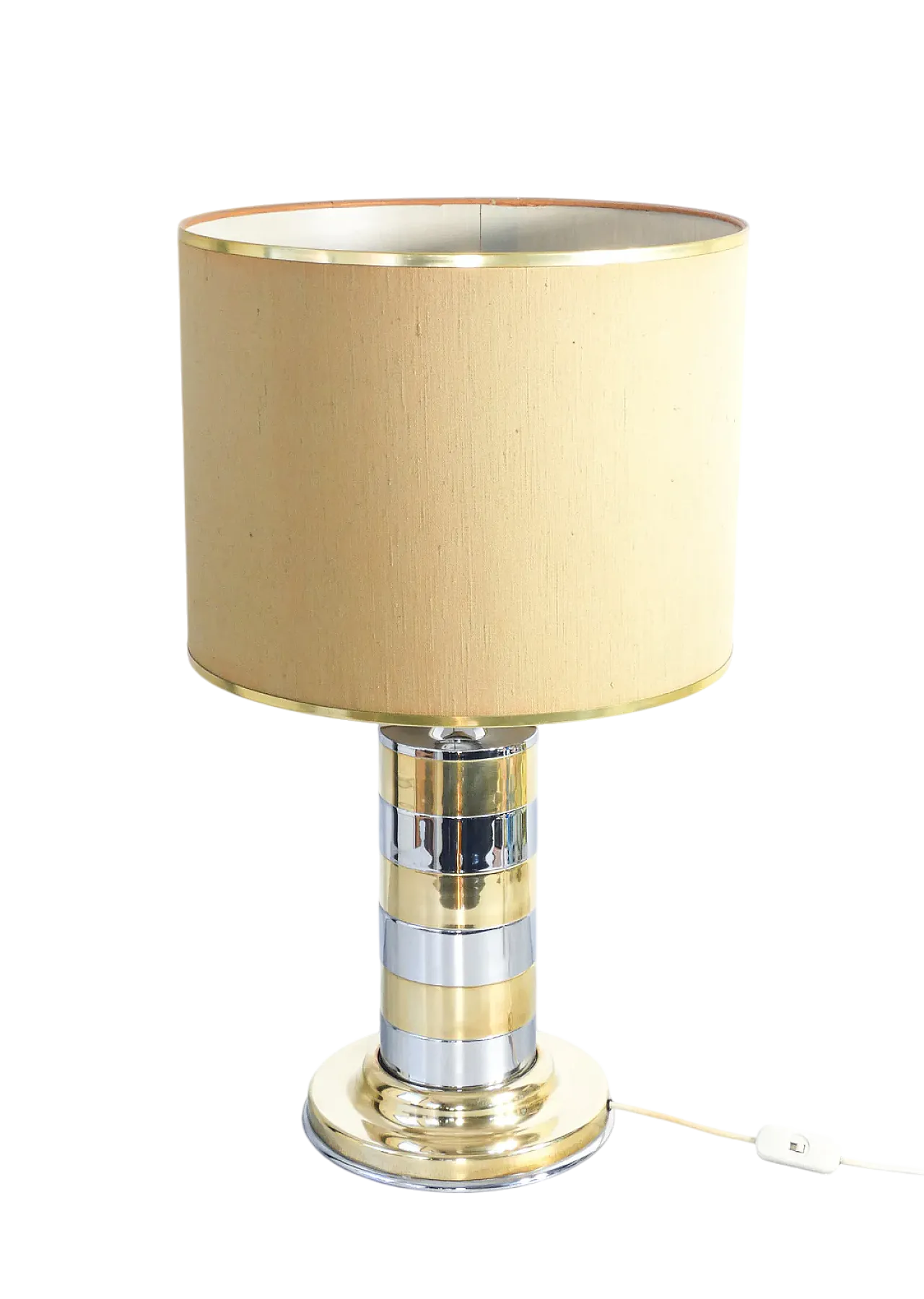 Lampada da tavolo in metallo cromato, anni '70 10