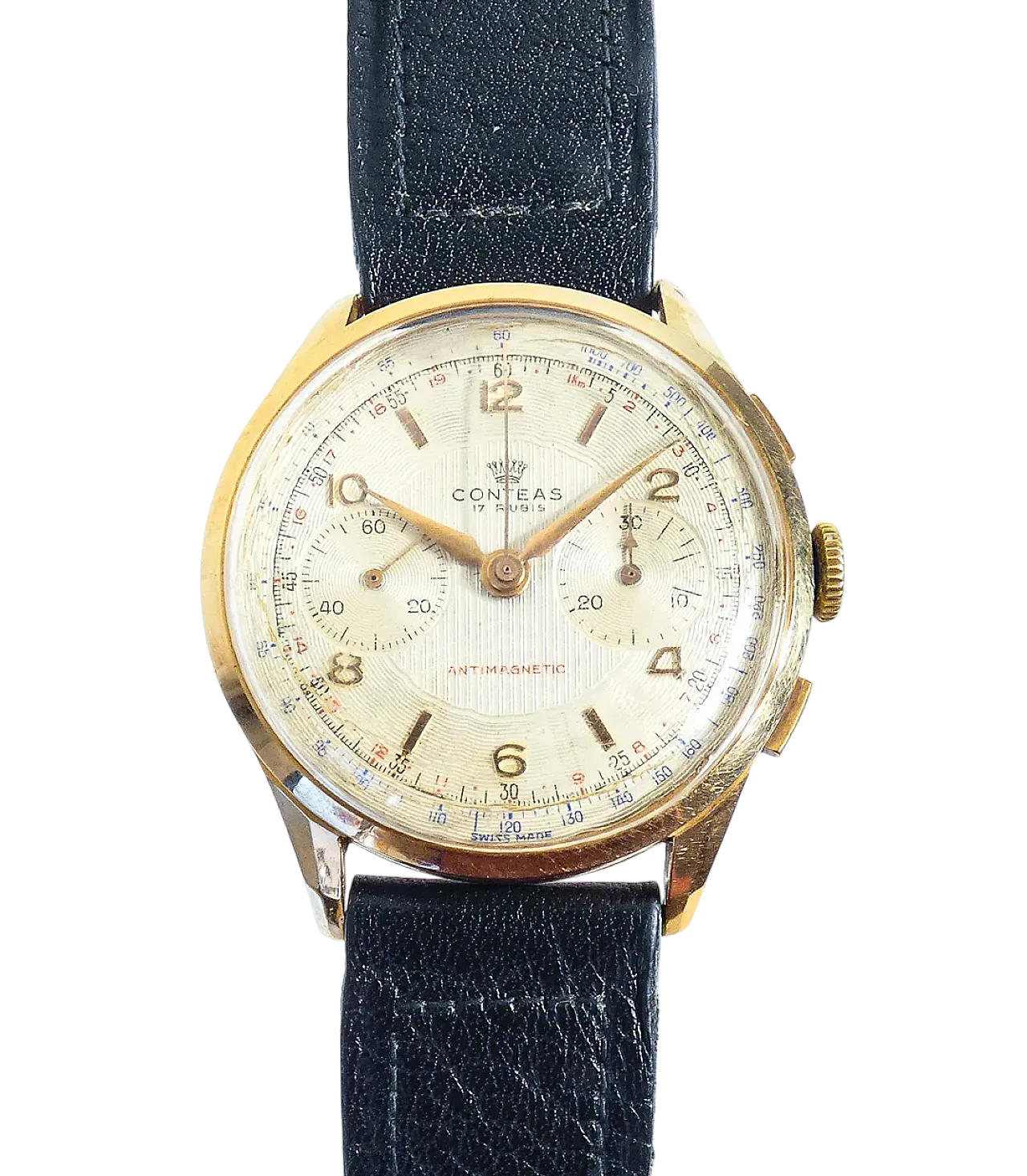 Cronografo da polso Landeron 48 di Conteas, anni '40 15