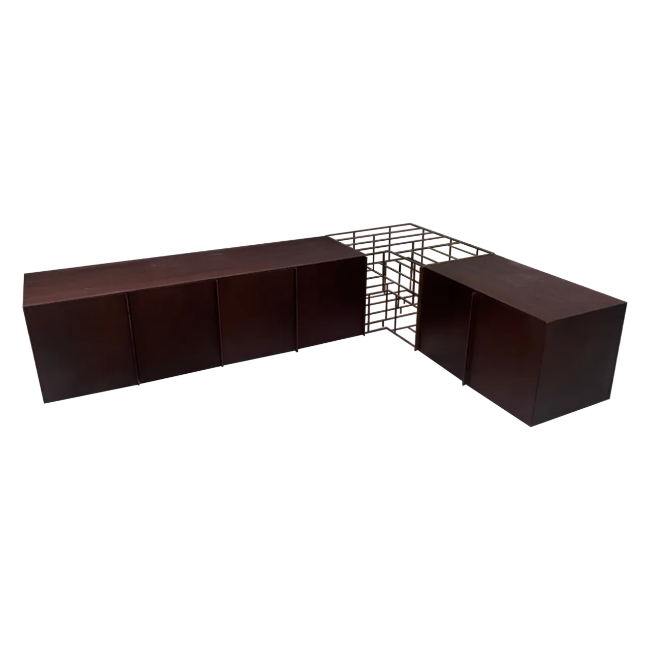 Train corner sculptural sideboard by Alberto Tonni, 1980s 19