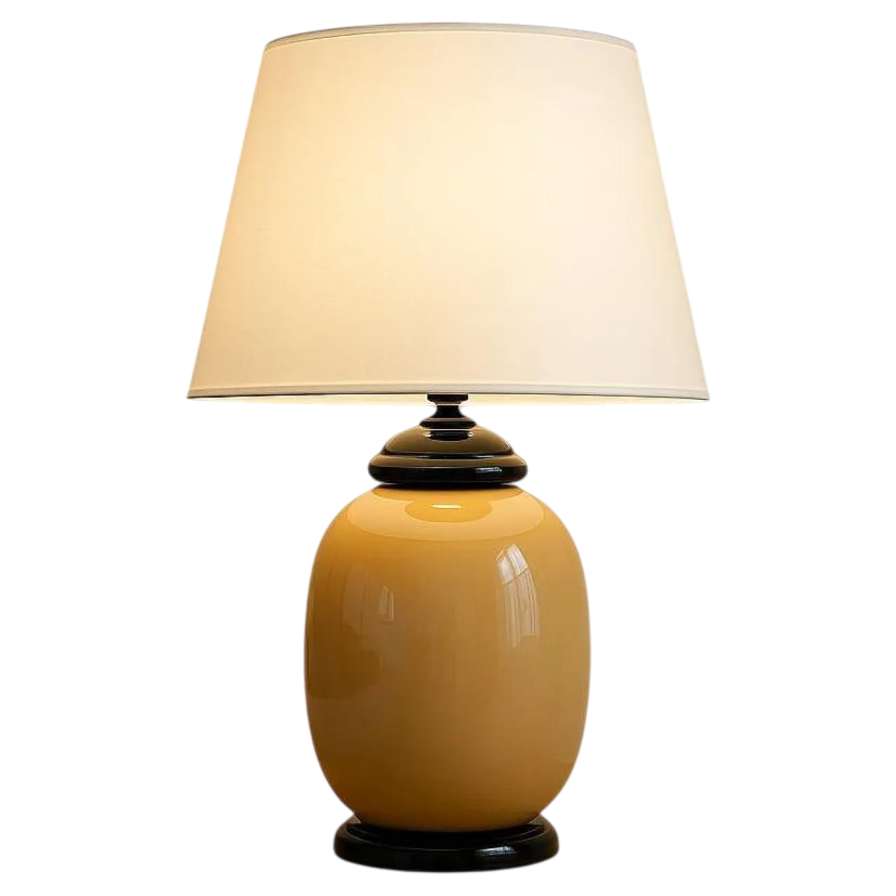 Murano glass table lamp by Tommaso Barbi, 1950s 8
