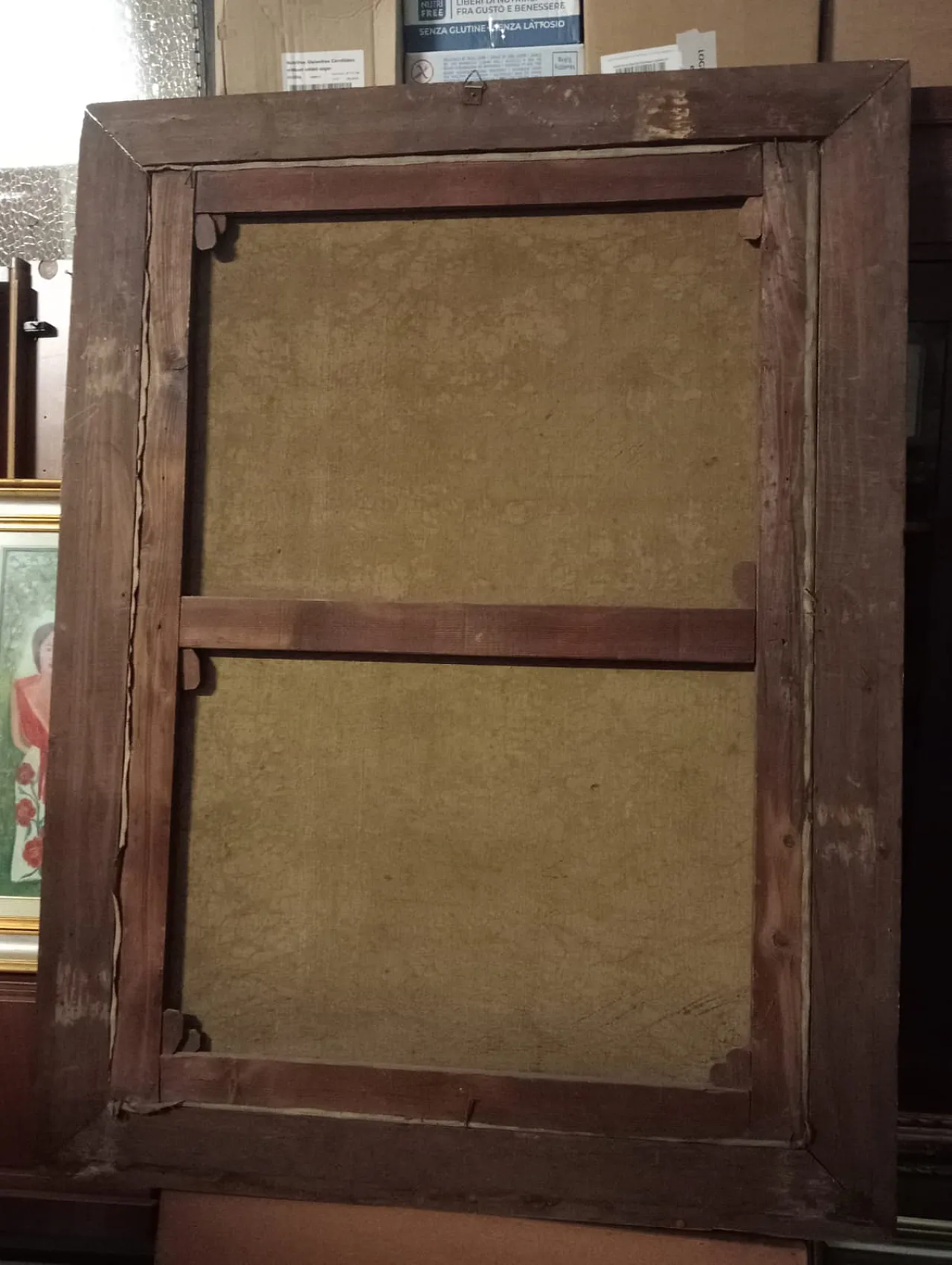 Romano Valori, Female nude, ​​oil on canvas signed and dated, 1913 3