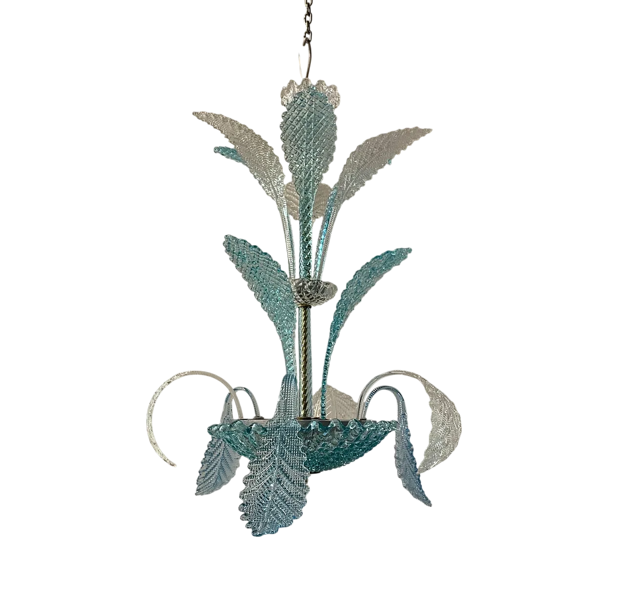 Lampadario Medusa in vetro di Murano attribuito a Seguso, fine '900 6