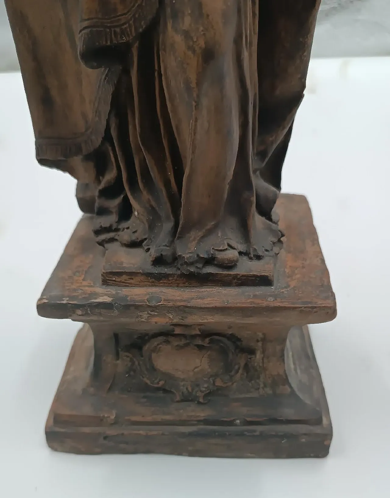 San Petronio Vescovo, scultura in terracotta, '700 9
