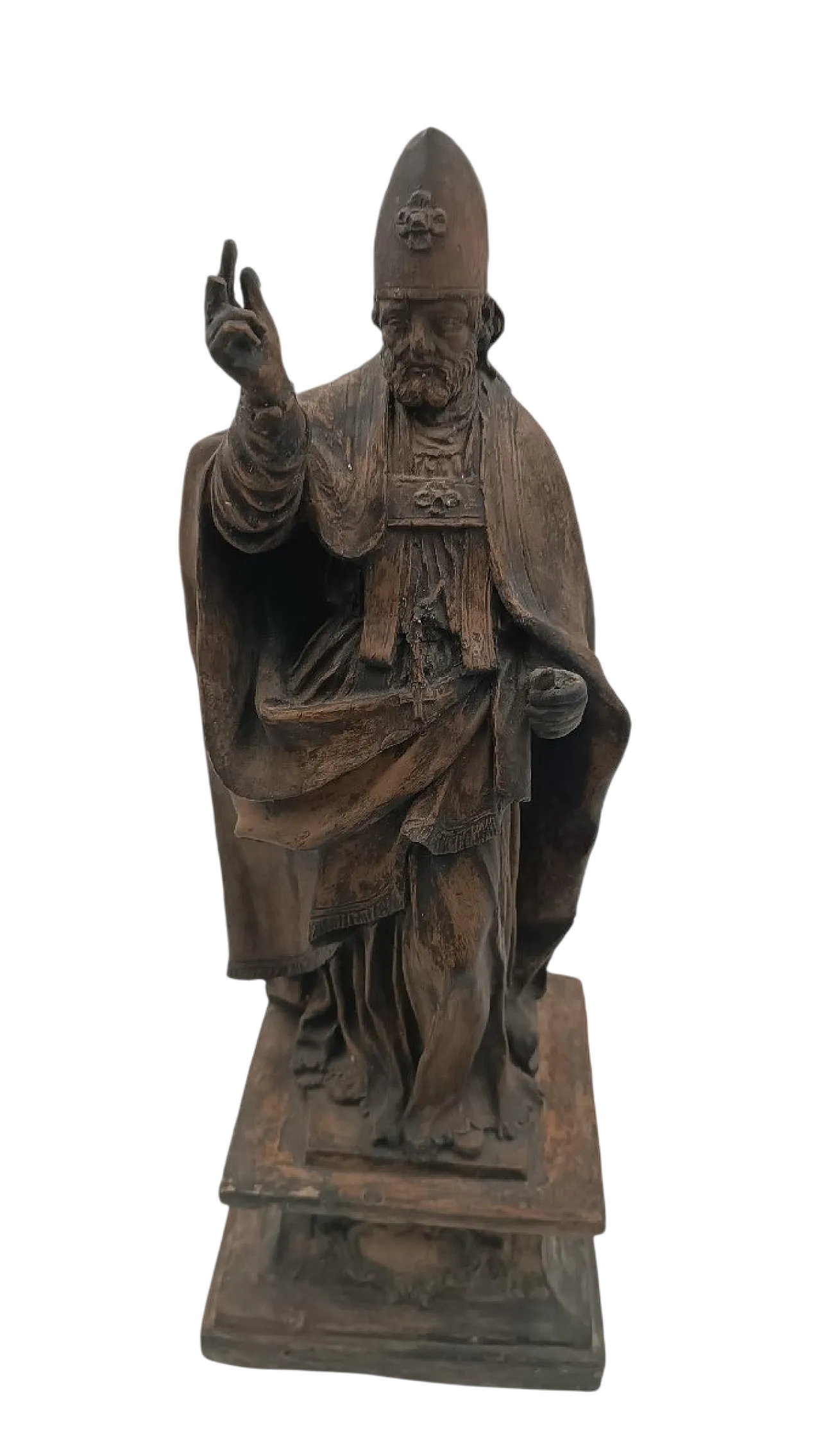 San Petronio Vescovo, scultura in terracotta, '700 13