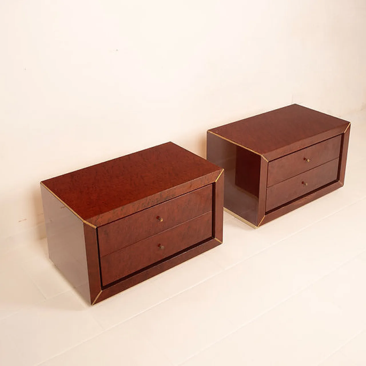 Coppia di comodini di Gianluigi Gorgoni per Fratelli Turri, anni '80 8