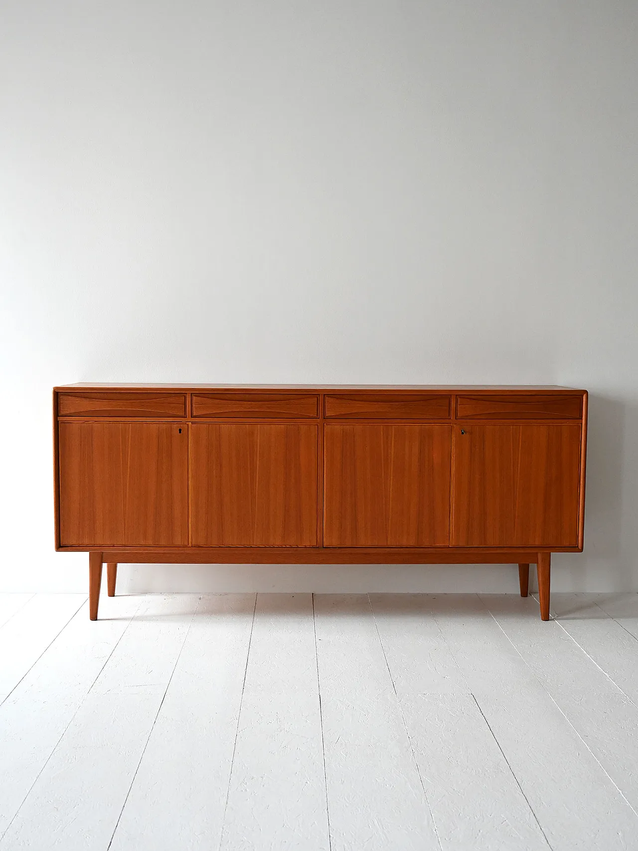 Scandinavian Sideboard Teak Modelfabriken 1960s 2