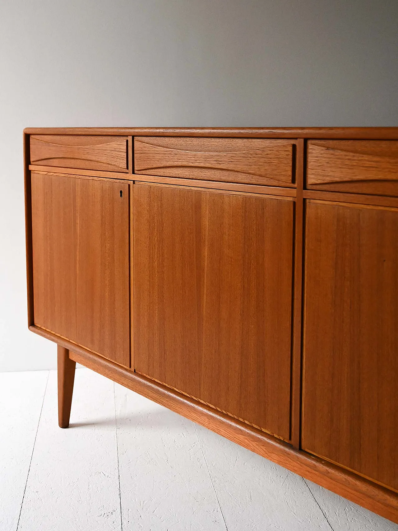 Scandinavian Sideboard Teak Modelfabriken 1960s 6