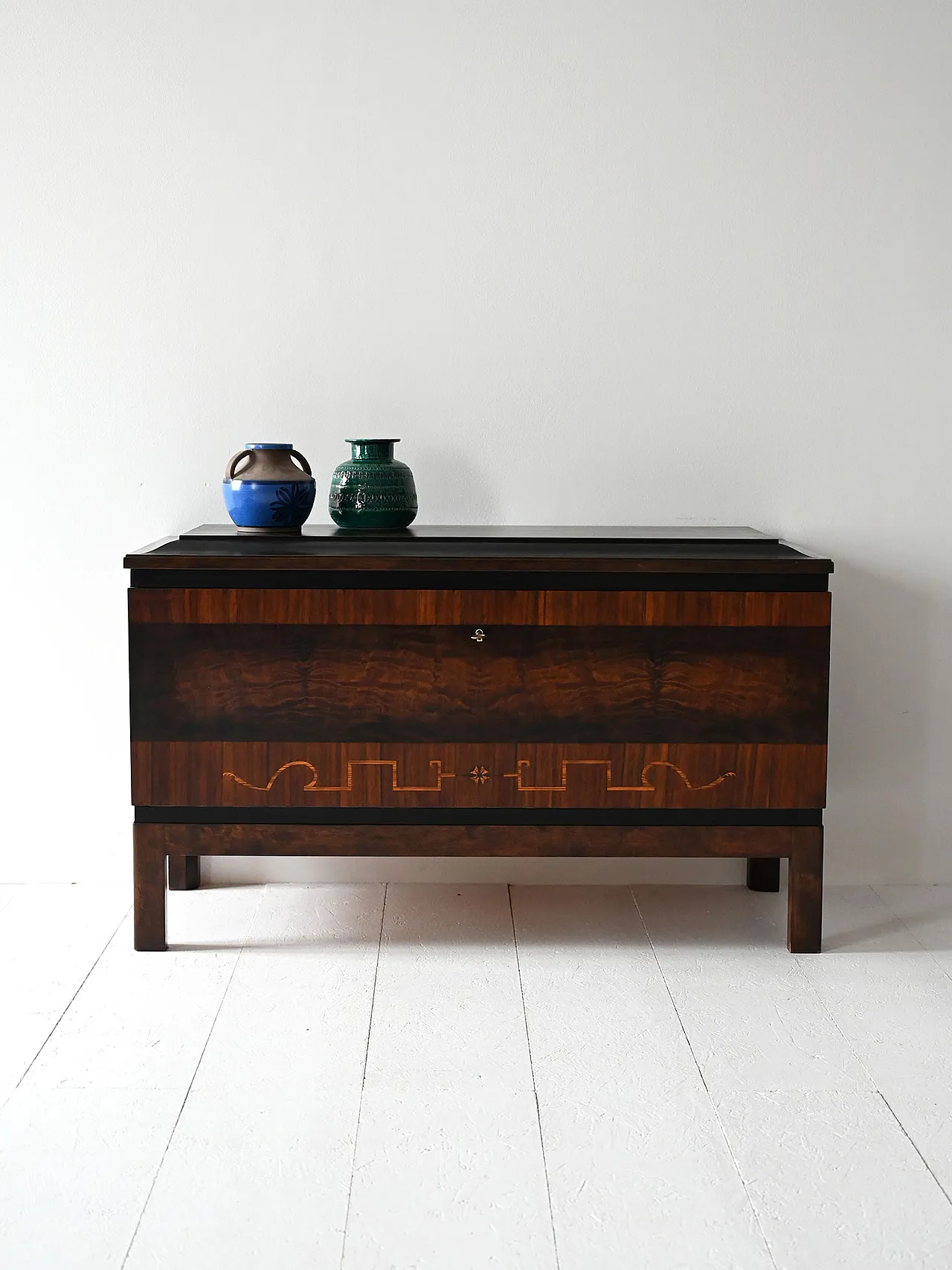 Credenza Art Decó scandinavo in radica anni ’30 1