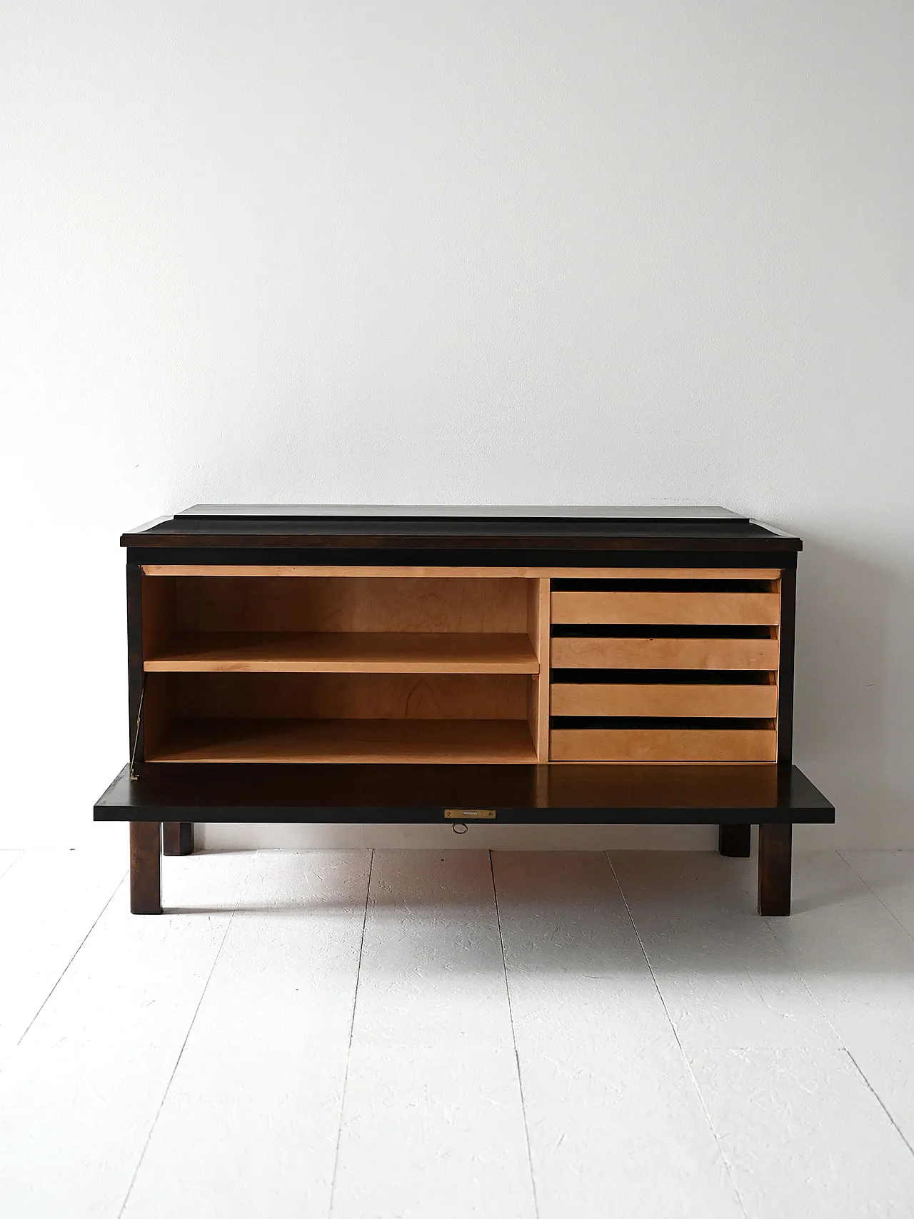 Credenza Art Decó scandinavo in radica anni ’30 3
