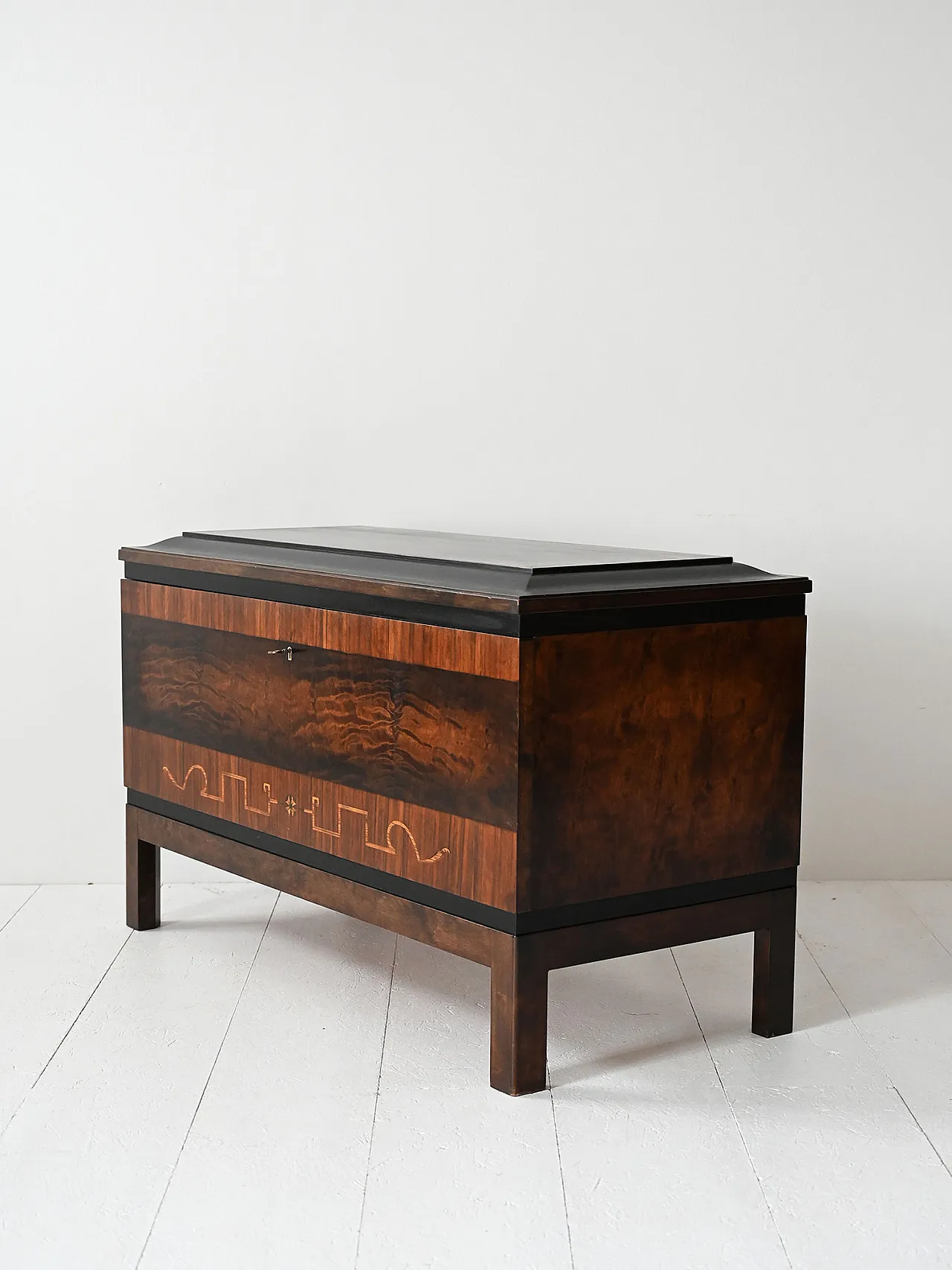 Credenza Art Decó scandinavo in radica anni ’30 5