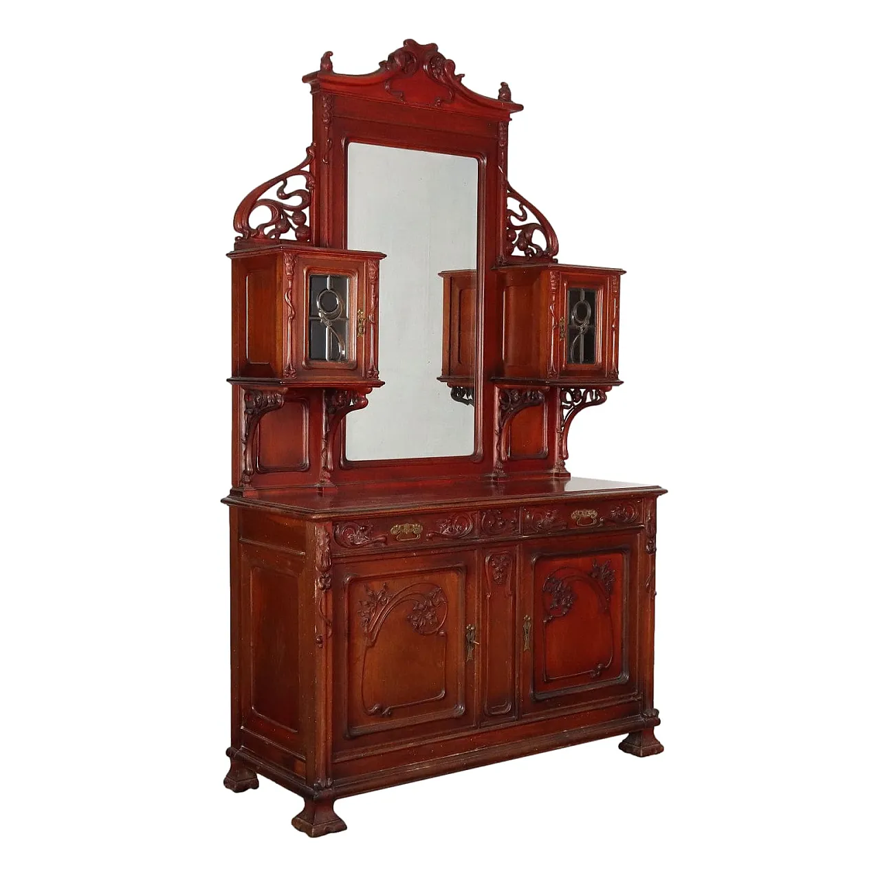 Credenza Liberty in noce, '800 1