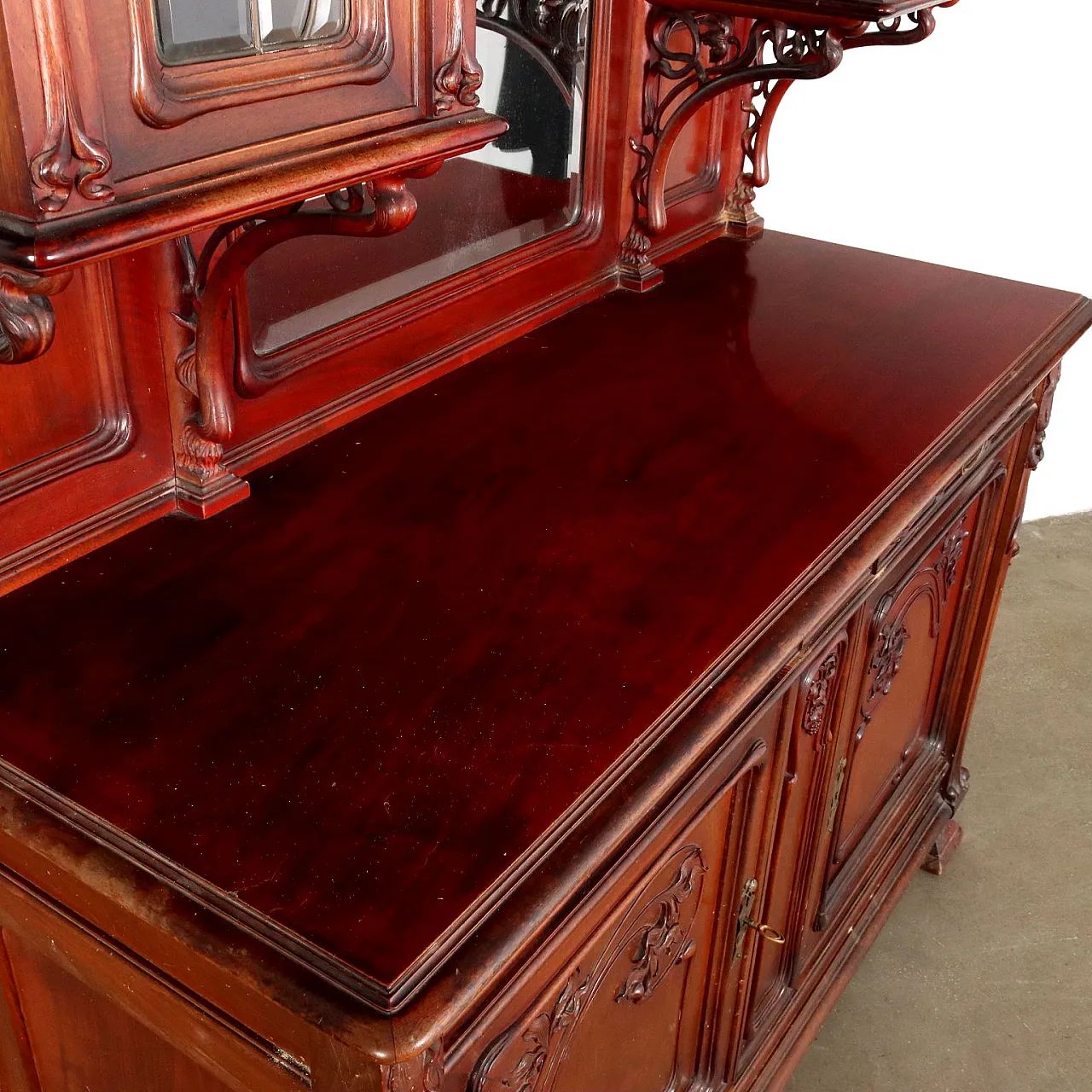 Credenza Liberty in noce, '800 6