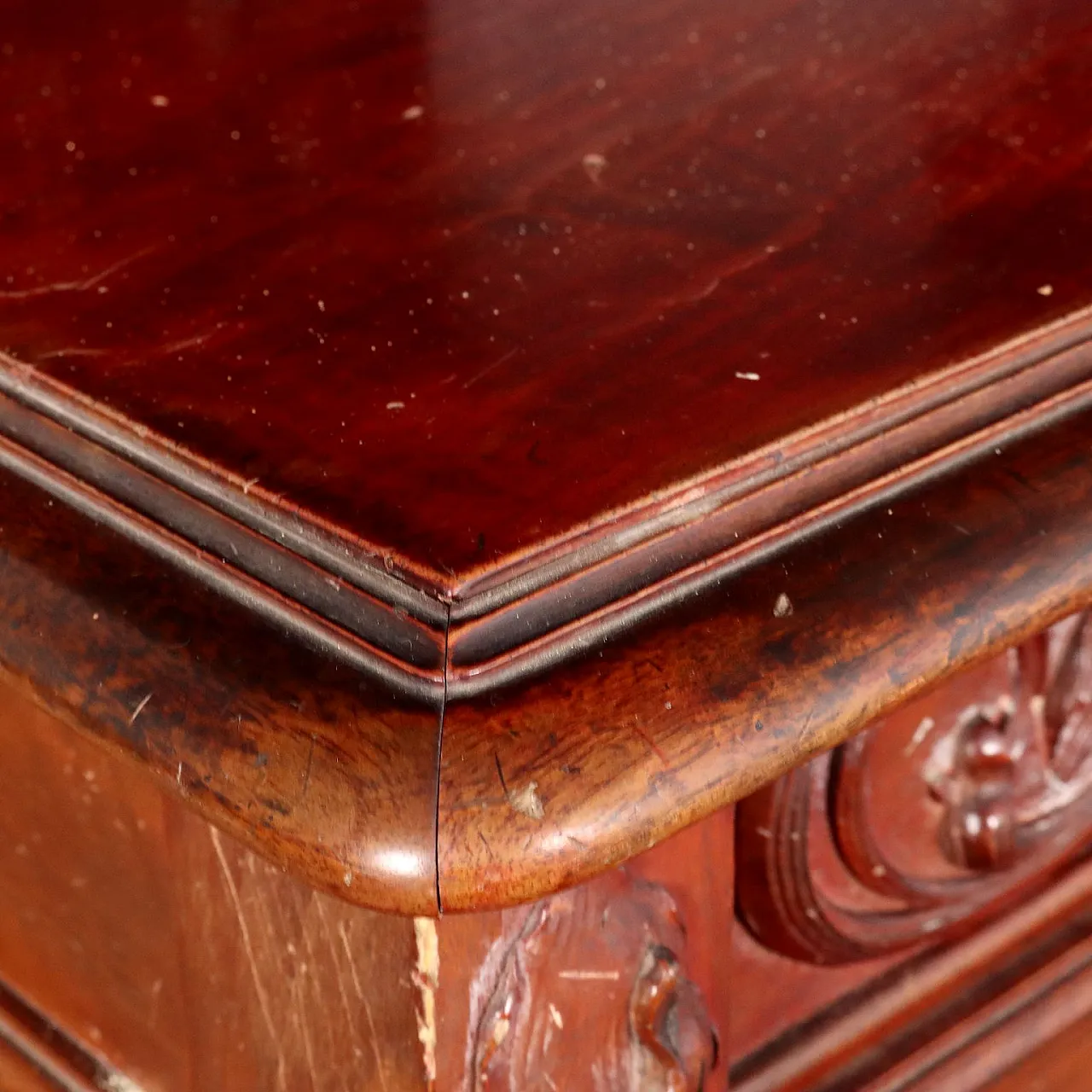 Credenza Liberty in noce, '800 7