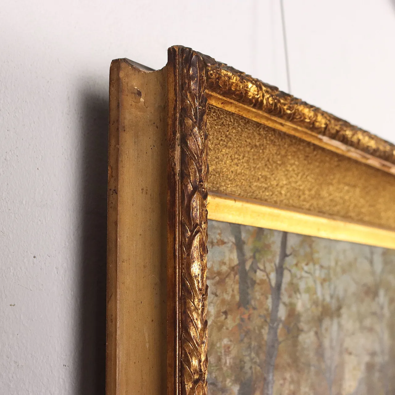 Borella, alpine landscape with fisherman, oil painting on canvas, 1894 9