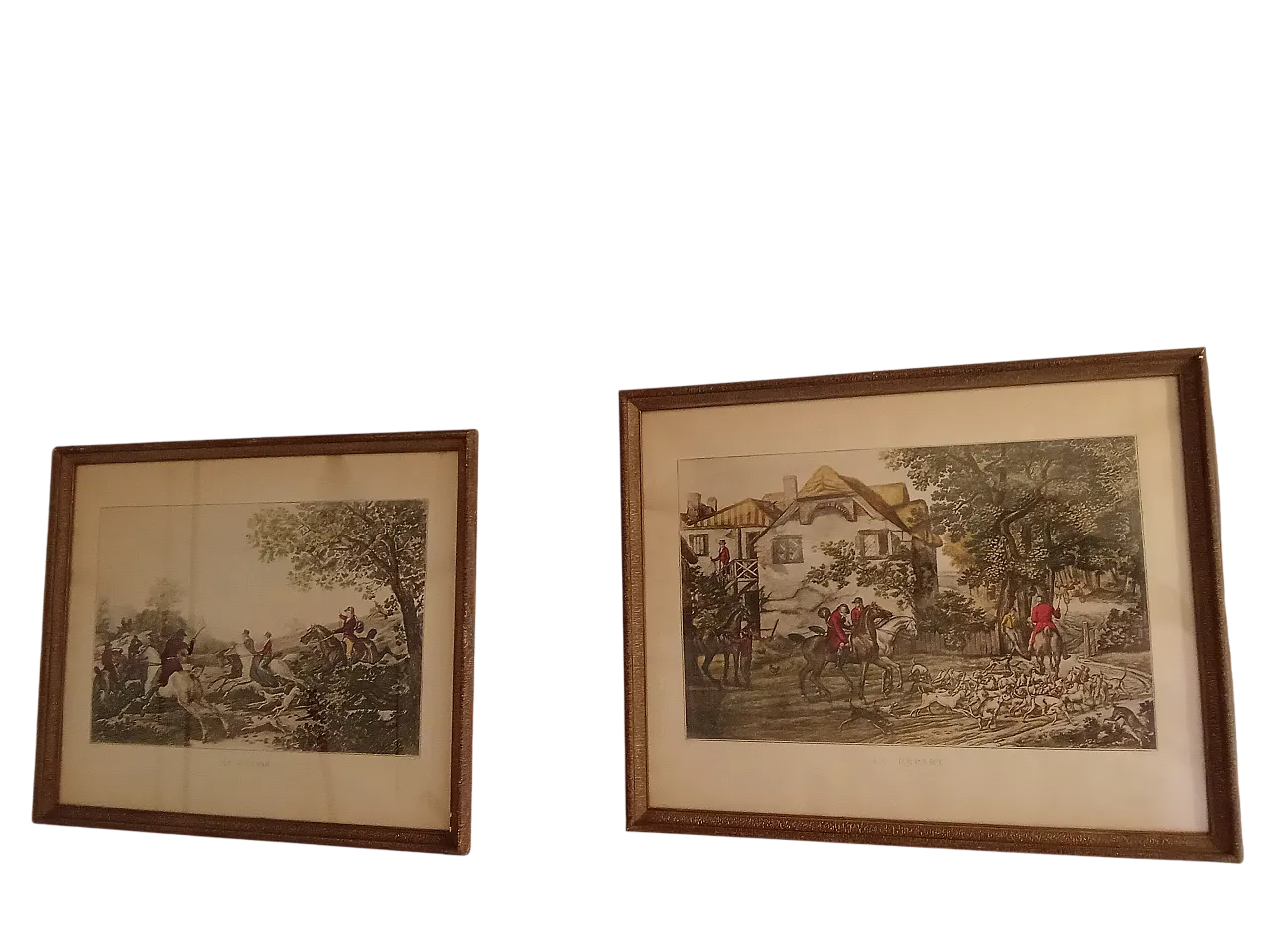 Two Hunting Lithographies, C.Vernet, 20th century 12